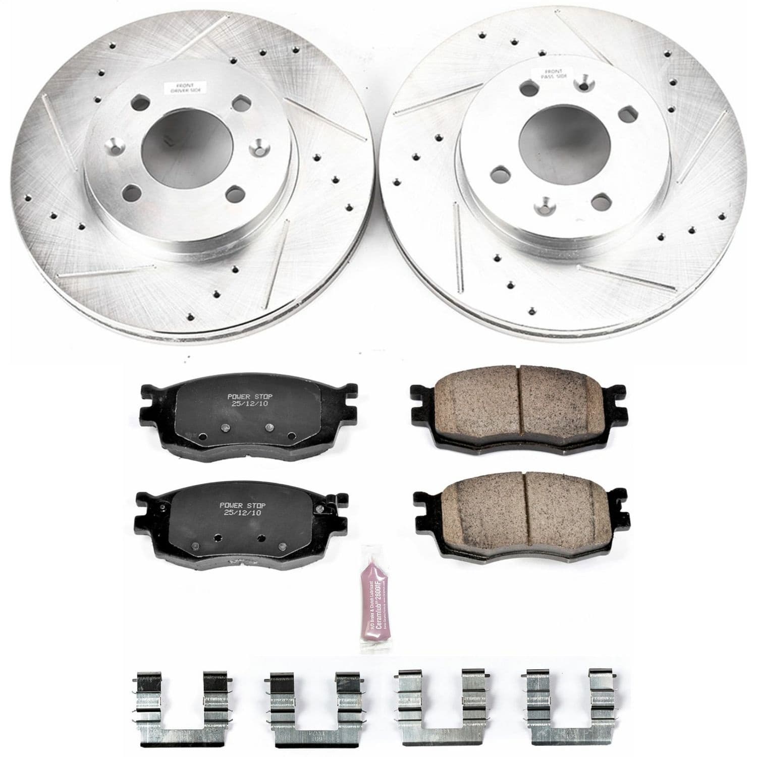 Power Stop - K4652 - Front - Disc Brake Pad and Rotor Kit image 1