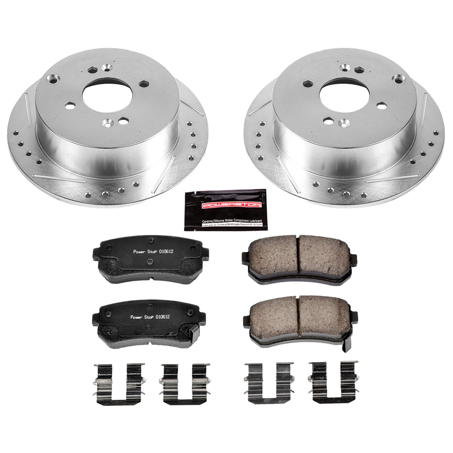 Power Stop - K4653 - Rear - Disc Brake Pad and Rotor Kit image 1