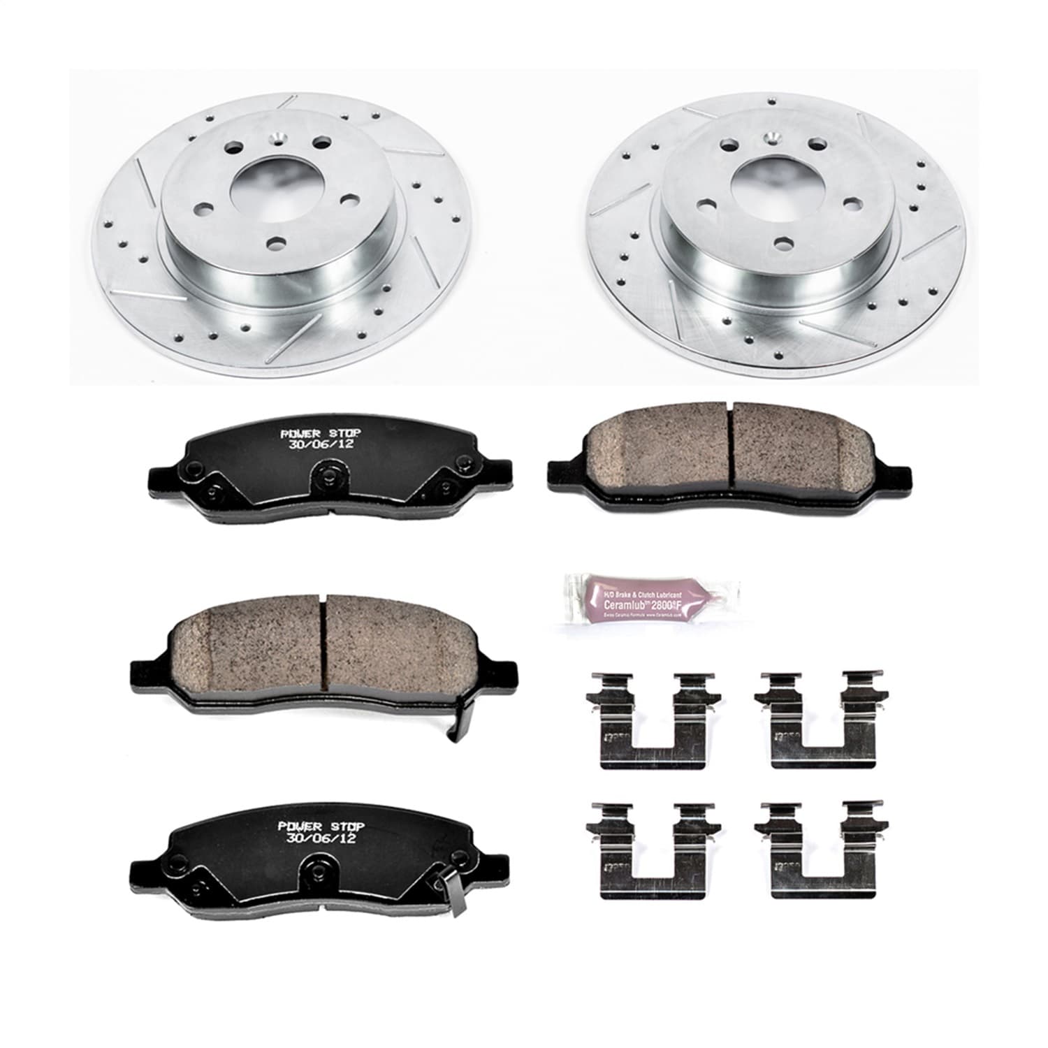 Power Stop - K4658 - Rear - Disc Brake Pad and Rotor Kit image 1