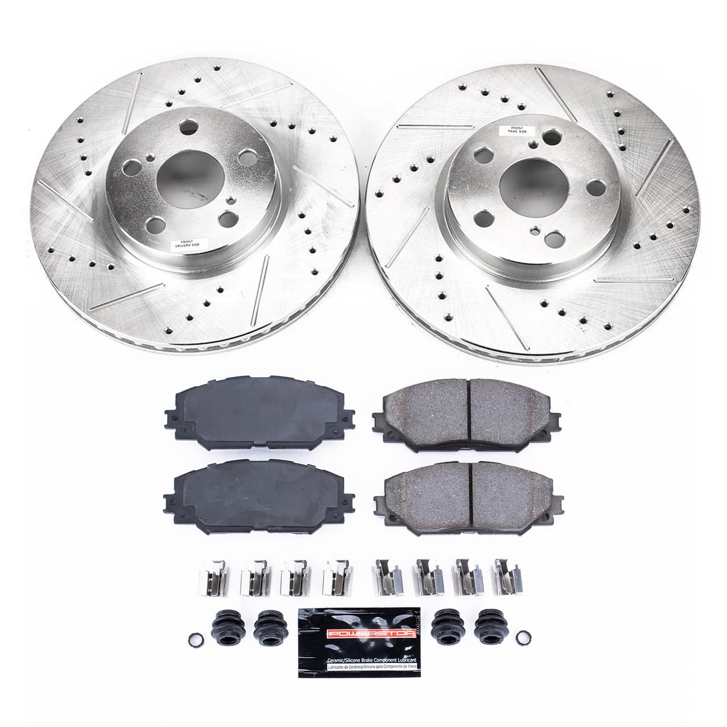 Power Stop - K4669 - Front - Disc Brake Pad and Rotor Kit image 1
