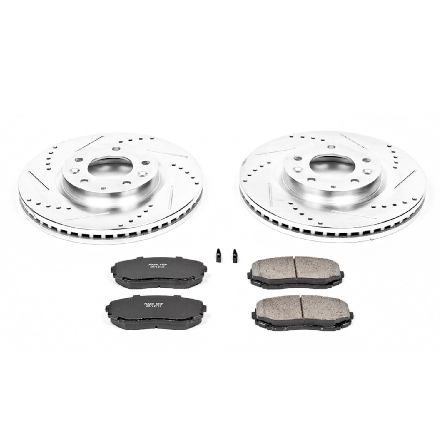 Power Stop - K4676 - Front - Disc Brake Pad and Rotor Kit image 1