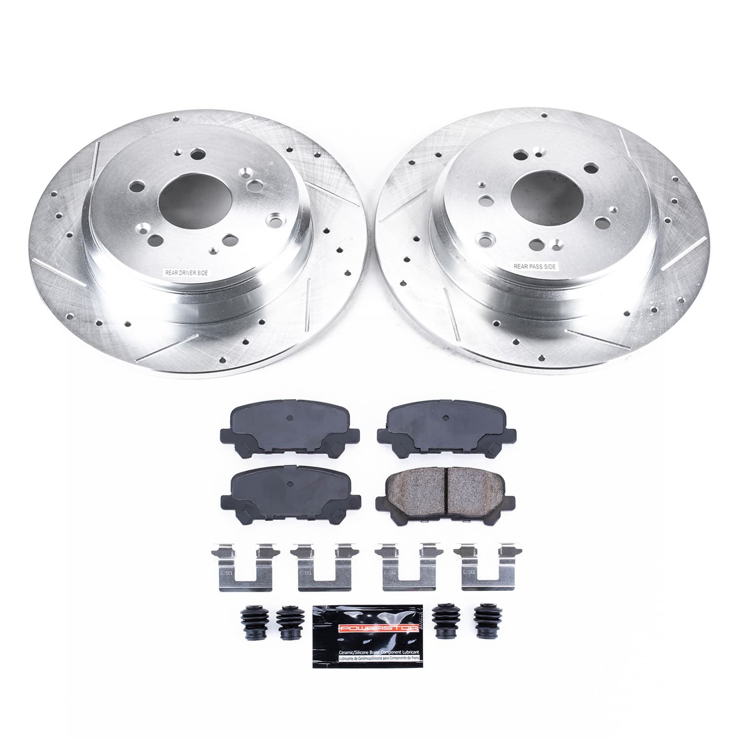 Power Stop - K4685 - Rear - Disc Brake Pad and Rotor Kit image 1