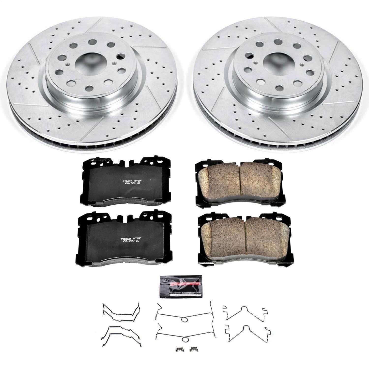 Power Stop - K4686 - Front - Disc Brake Pad and Rotor Kit image 1