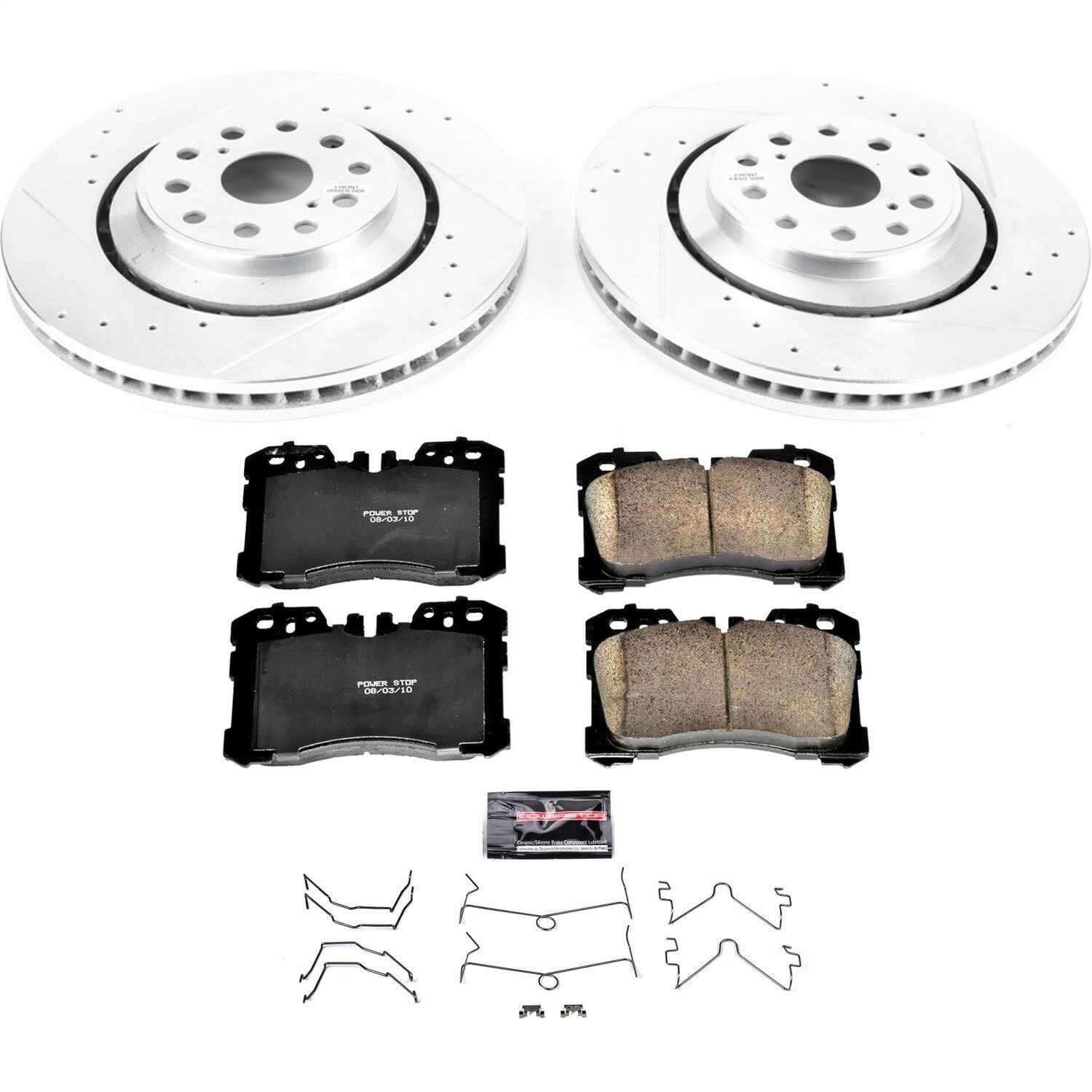 Power Stop - K4687 - Front - Disc Brake Pad and Rotor Kit image 1