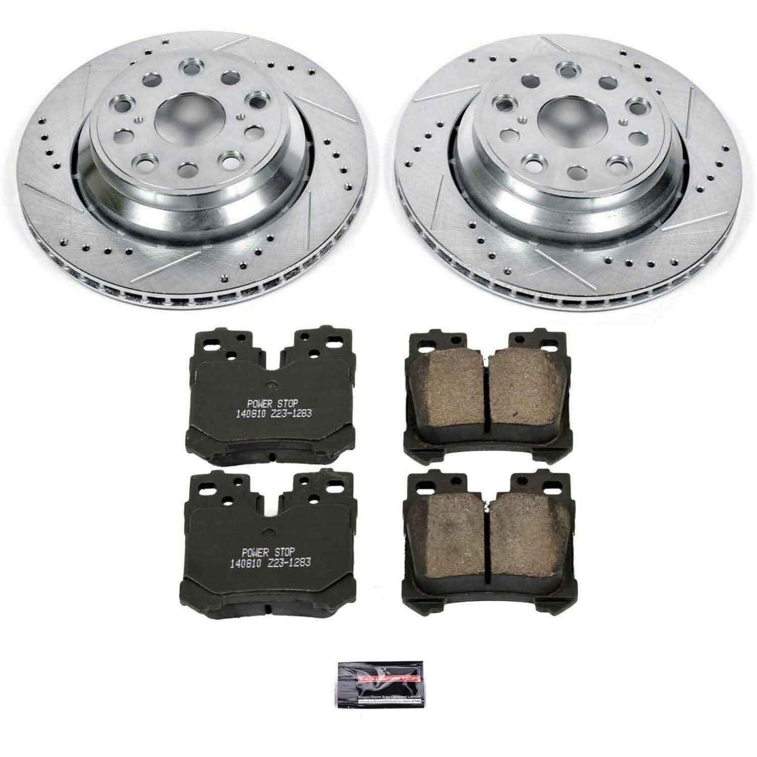 Power Stop - K4689 - Rear - Disc Brake Pad and Rotor Kit image 1