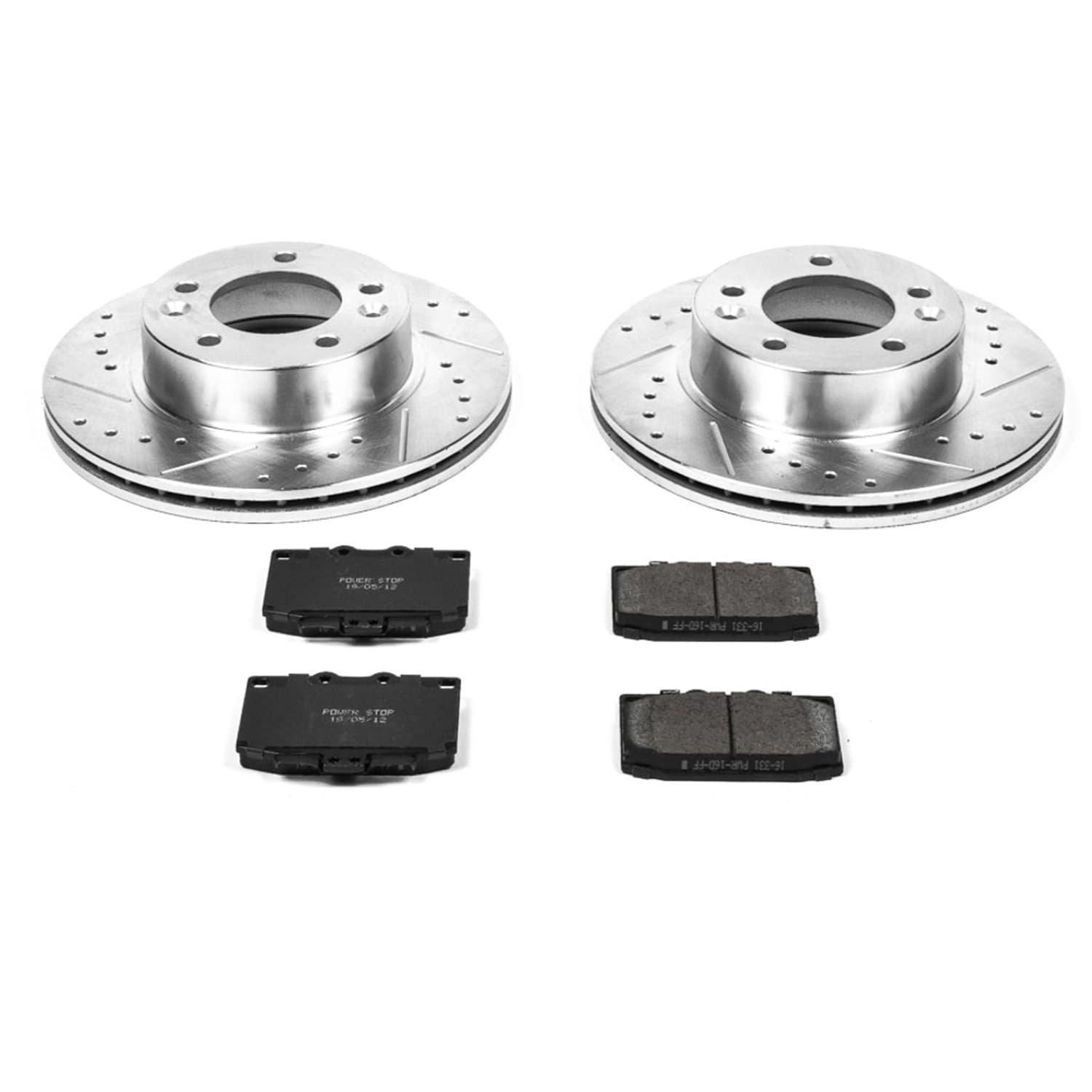 Power Stop - K470 - Front - Disc Brake Pad and Rotor Kit image 1