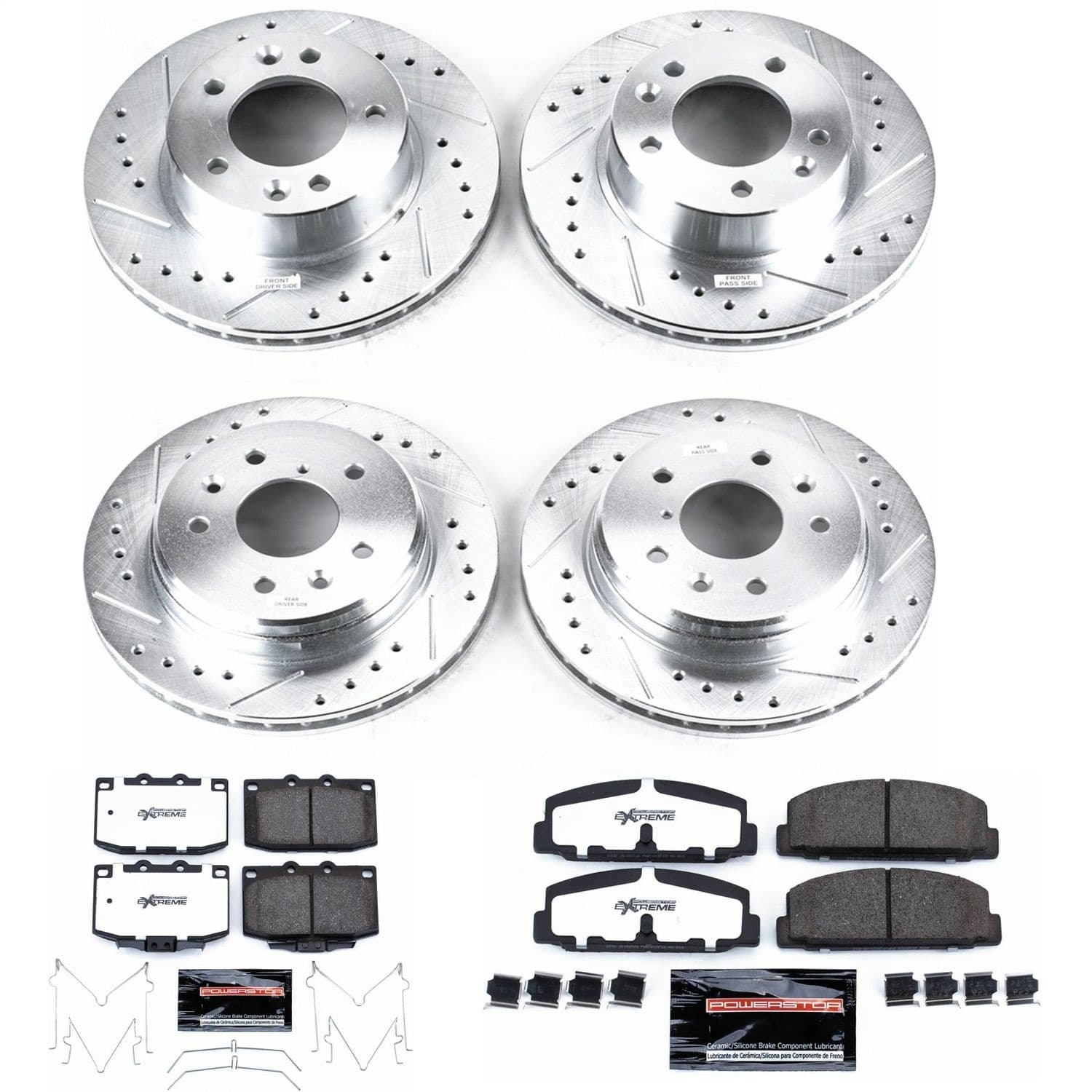 Power Stop - K471-26 - Front and Rear - Disc Brake Pad and Rotor Kit image 1