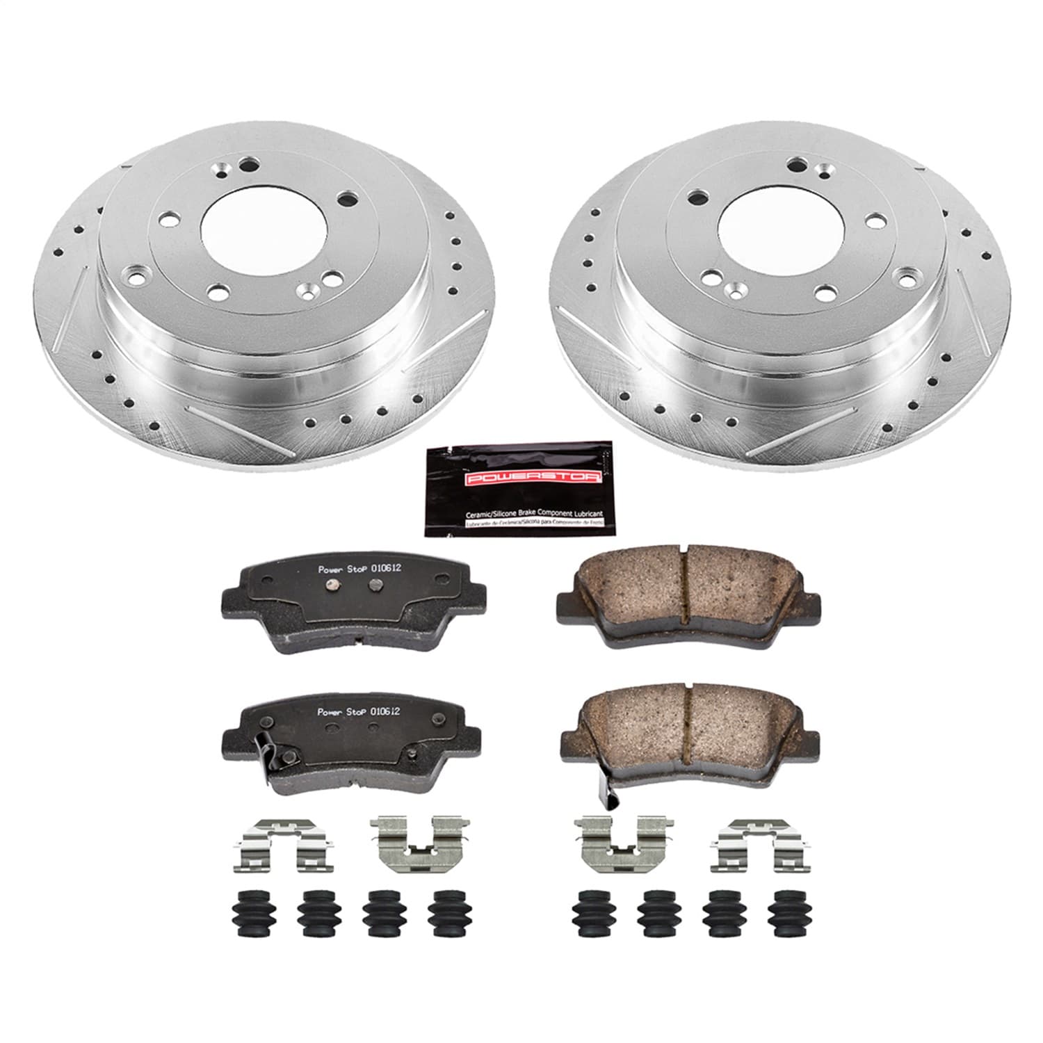 Power Stop - K4710 - Rear - Disc Brake Pad and Rotor Kit image 1