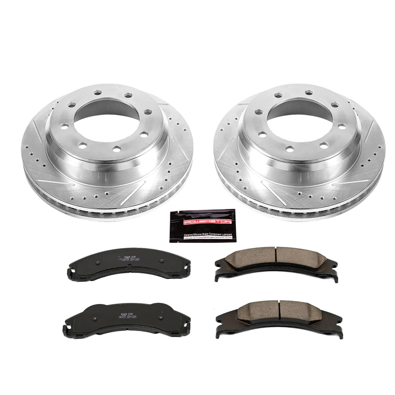 Power Stop - K4718 - Rear - Disc Brake Pad and Rotor Kit image 1