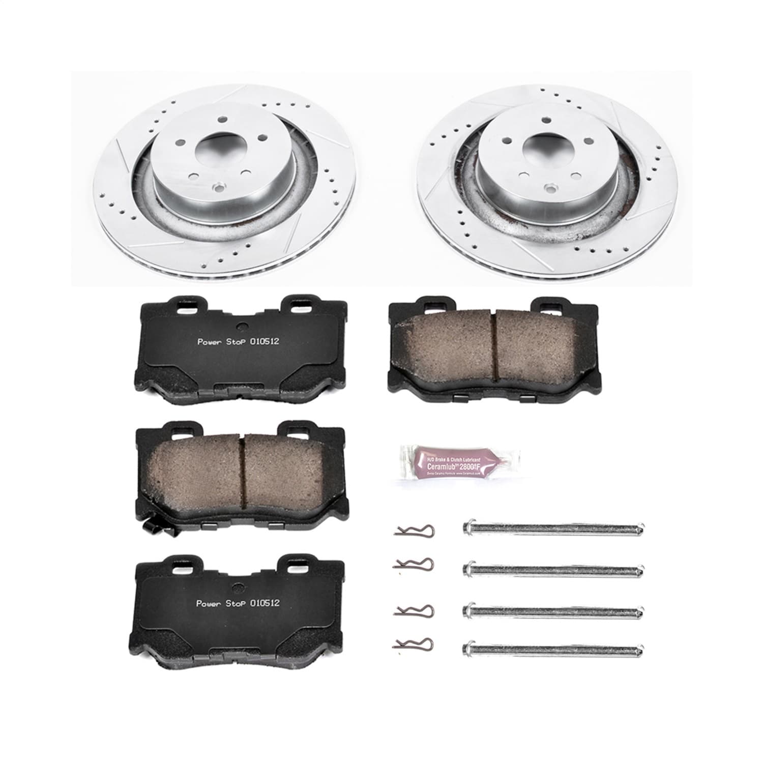 Power Stop - K4732 - Rear - Disc Brake Pad and Rotor Kit image 1