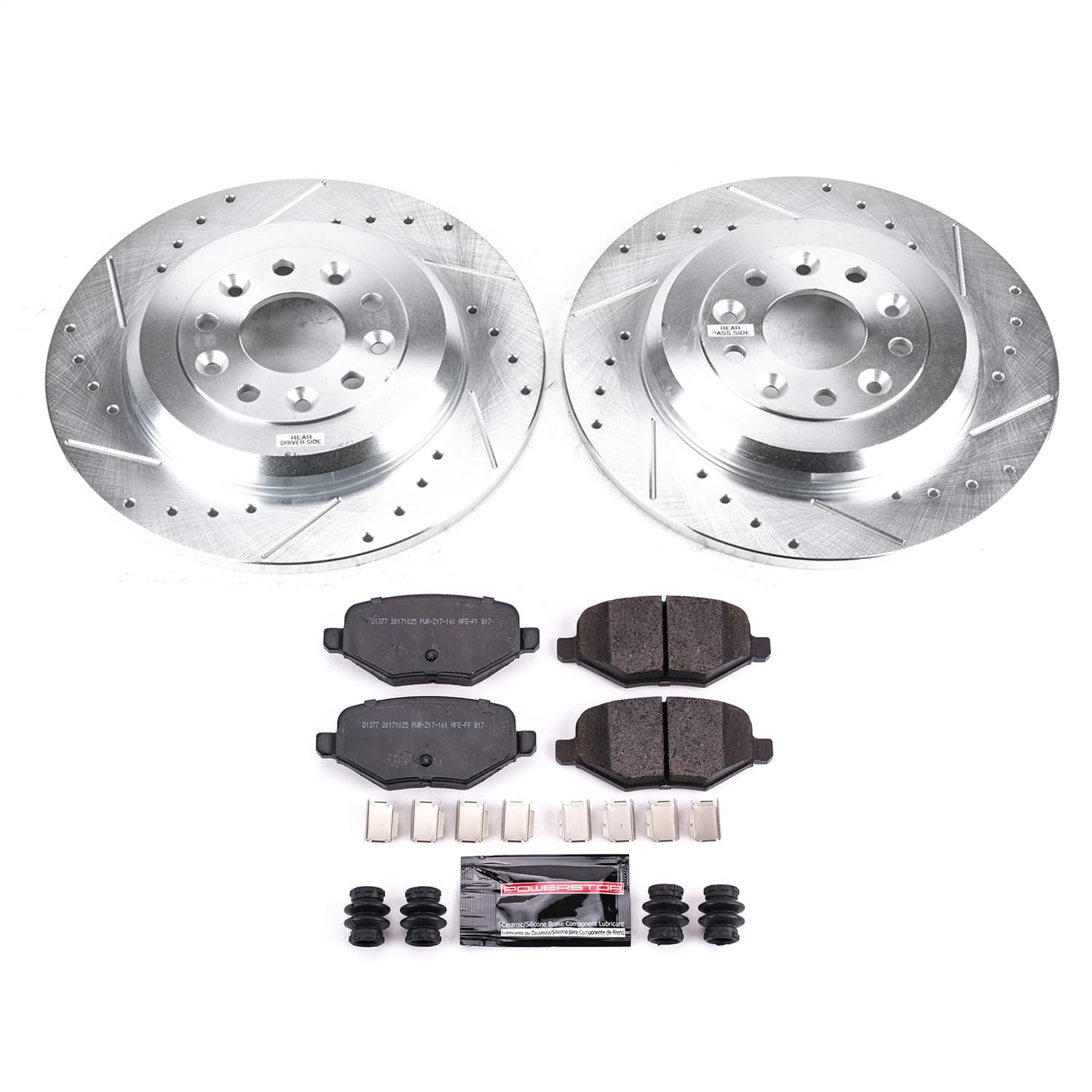 Power Stop - K4744 - Rear - Disc Brake Pad and Rotor Kit image 1