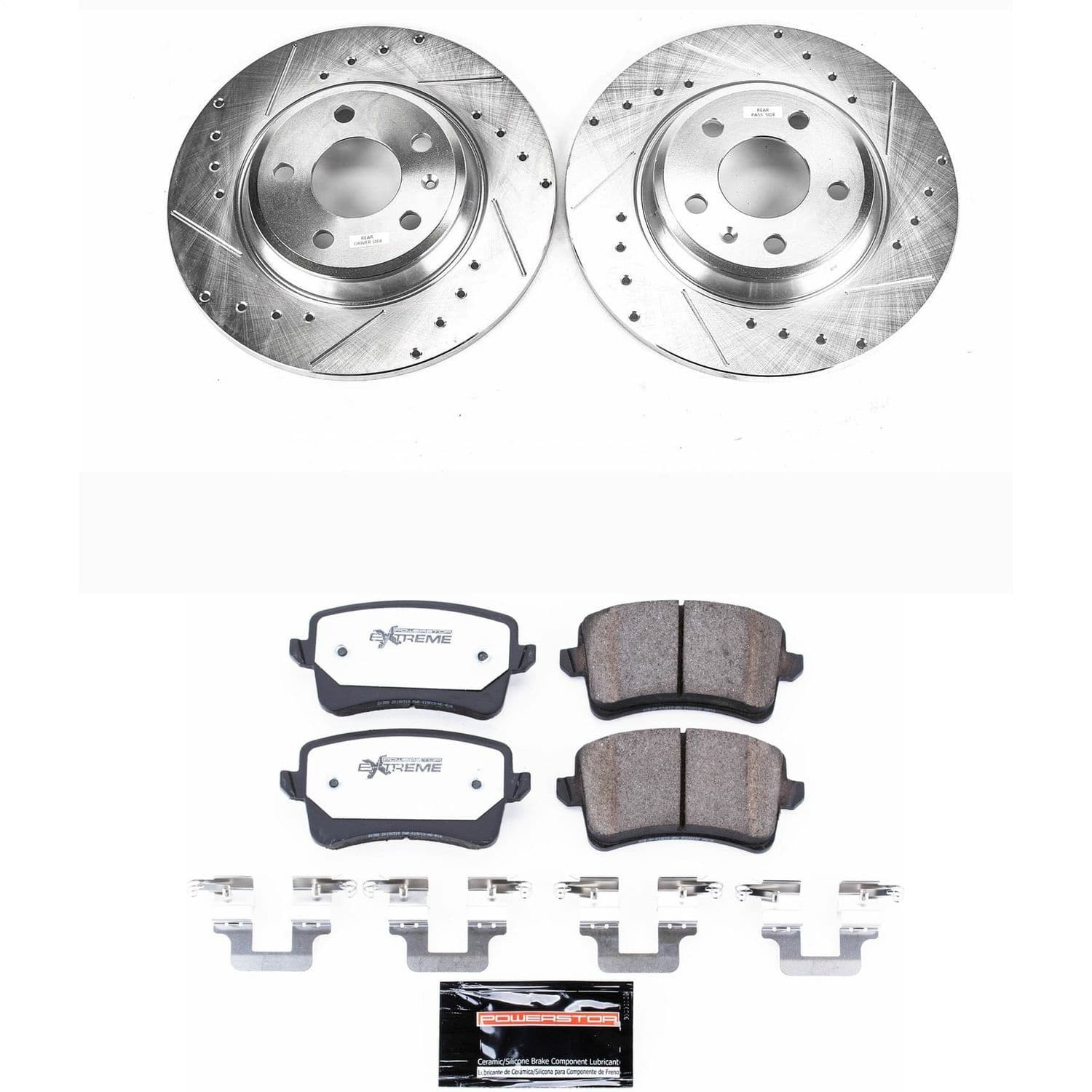 Power Stop - K4745-26 - Rear - Disc Brake Pad and Rotor Kit image 1