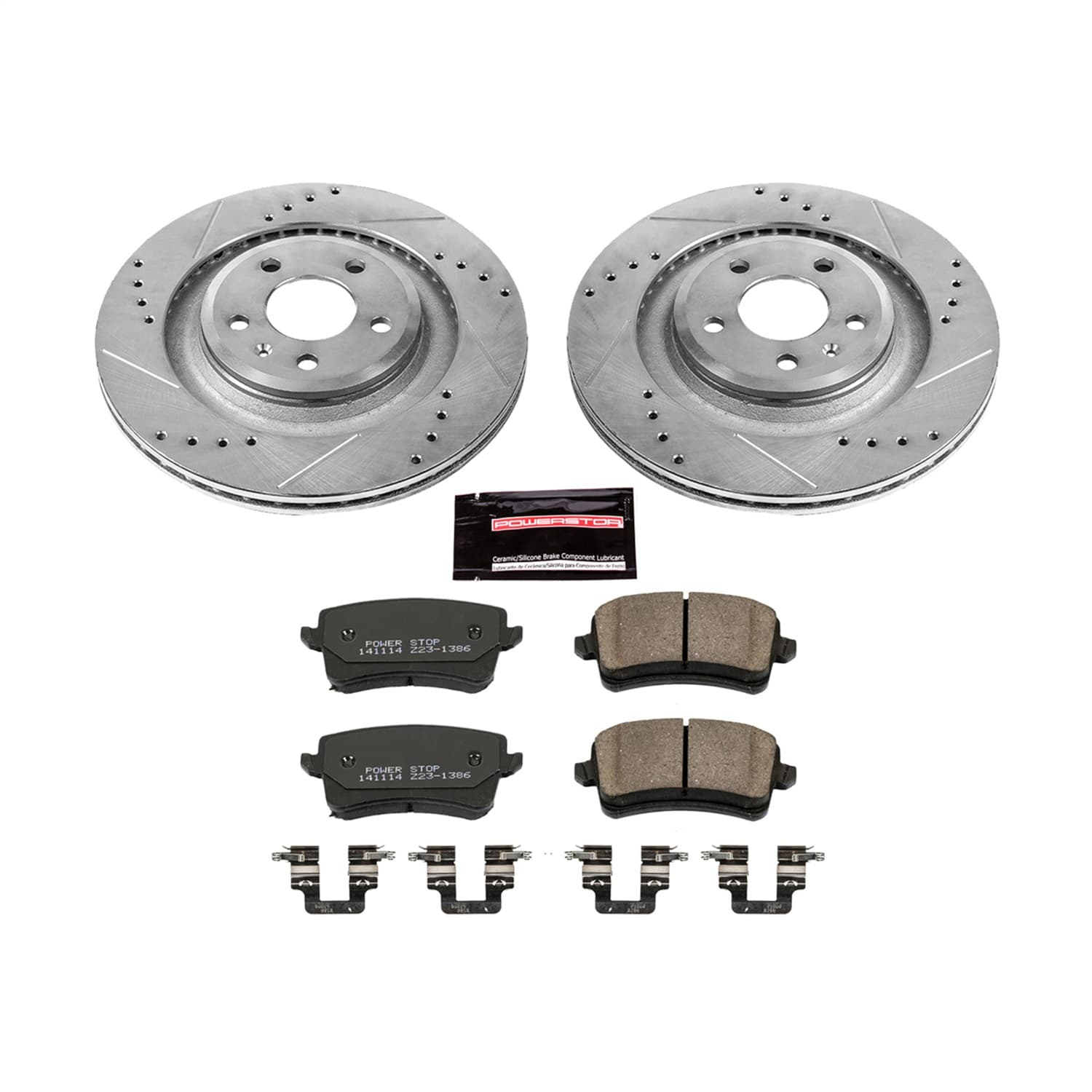 Power Stop - K4746 - Rear - Disc Brake Pad and Rotor Kit image 1