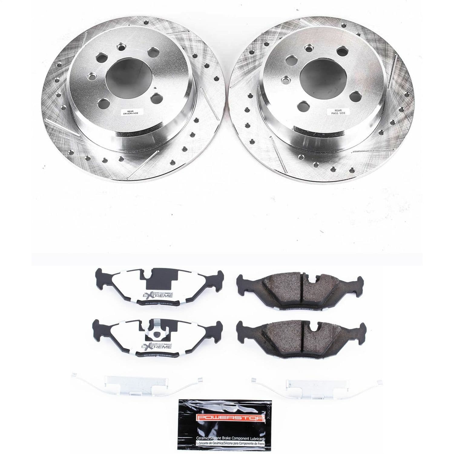 Power Stop - K4804-26 - Rear - Disc Brake Pad and Rotor Kit image 1
