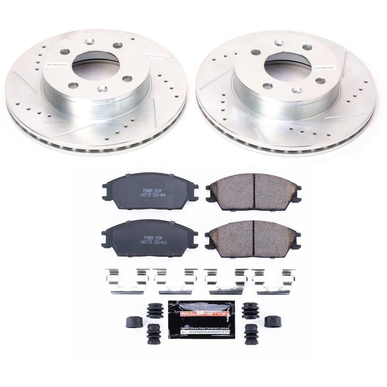 Power Stop - K4909 - Front - Disc Brake Pad and Rotor Kit image 1