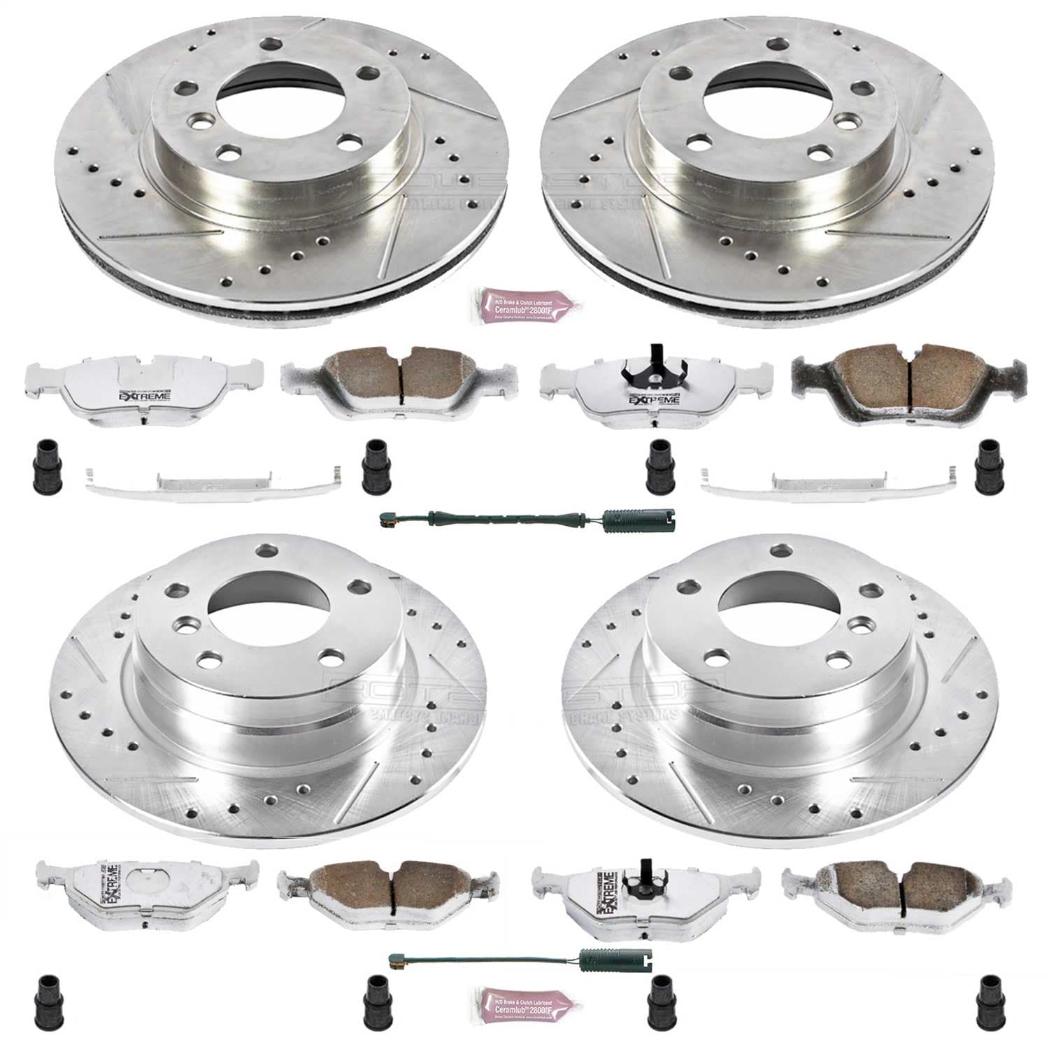 Power Stop - K498-26 - Front and Rear - Disc Brake Pad and Rotor Kit image 1
