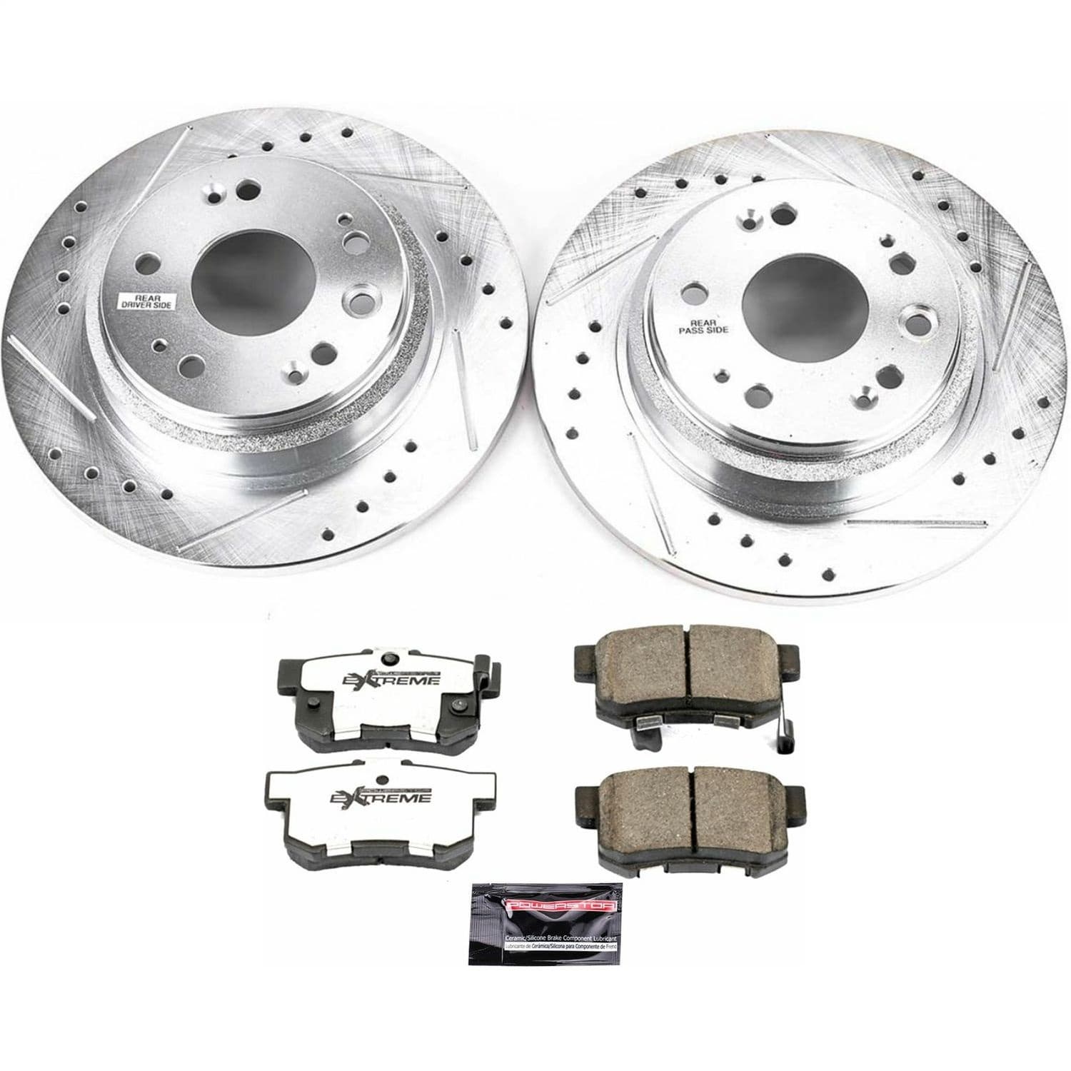 Power Stop - K4989-26 - Rear - Disc Brake Pad and Rotor Kit image 1