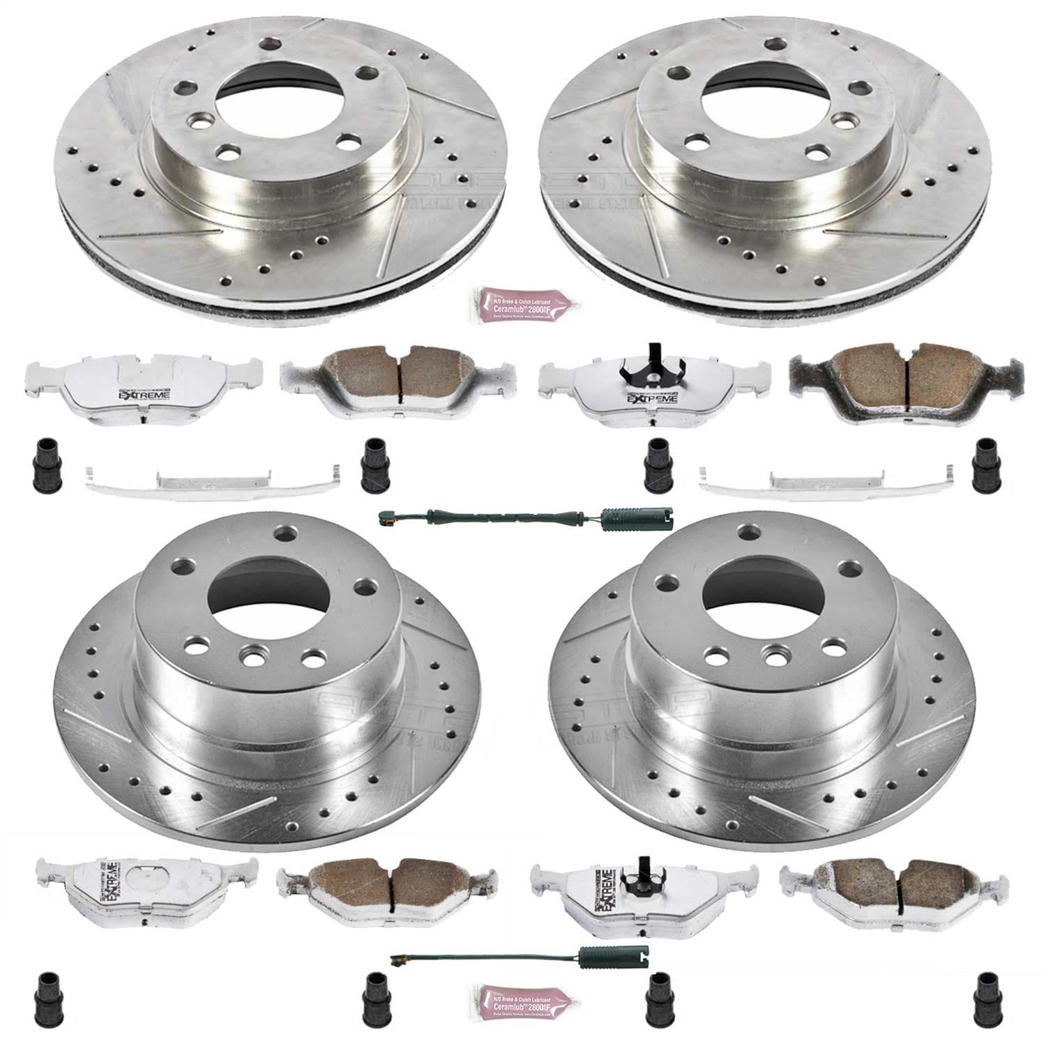 Power Stop - K500-26 - Front and Rear - Disc Brake Pad and Rotor Kit image 1