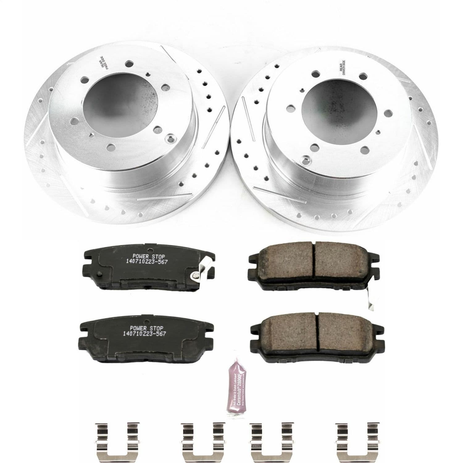 Power Stop - K5022 - Rear - Disc Brake Pad and Rotor Kit image 1