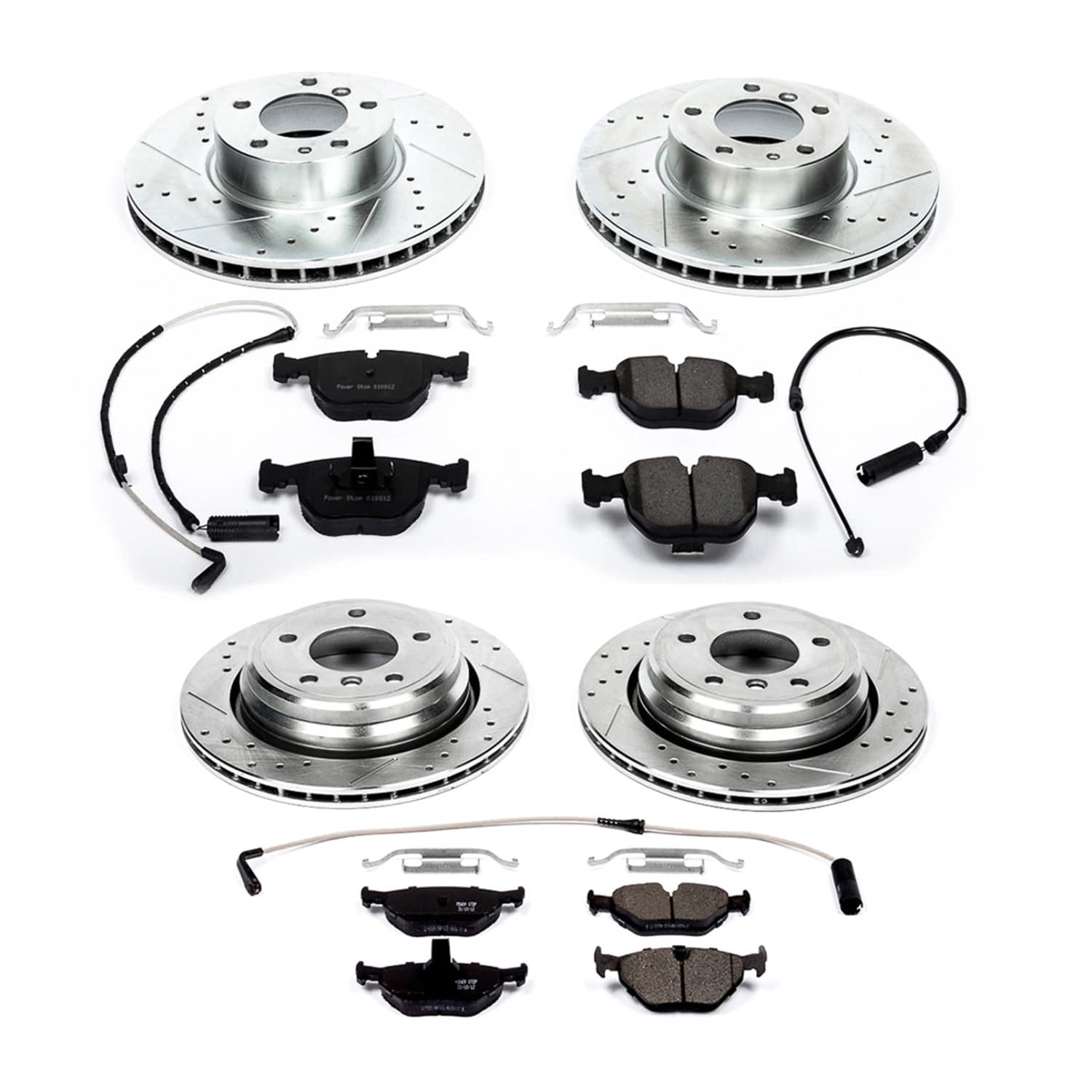 Power Stop - K505 - Front and Rear - Disc Brake Pad and Rotor Kit image 1