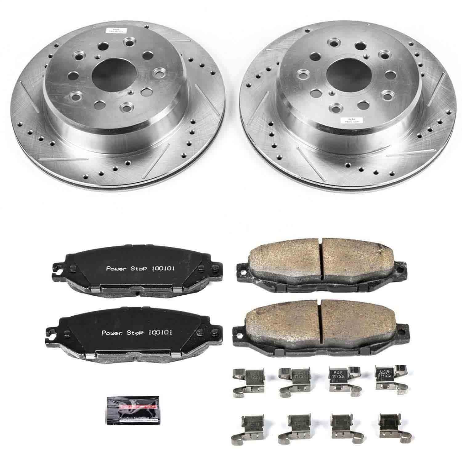 Power Stop - K5061 - Rear - Disc Brake Pad and Rotor Kit image 1