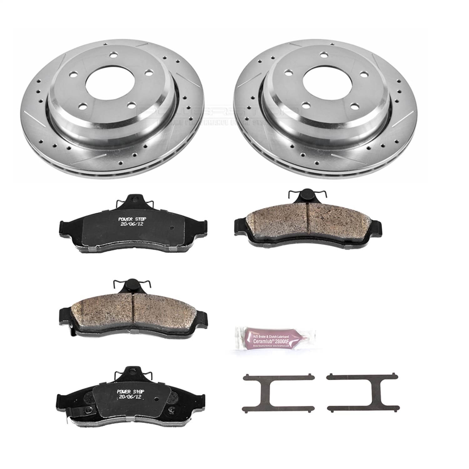 Power Stop - K5064 - Rear - Disc Brake Pad and Rotor Kit image 1