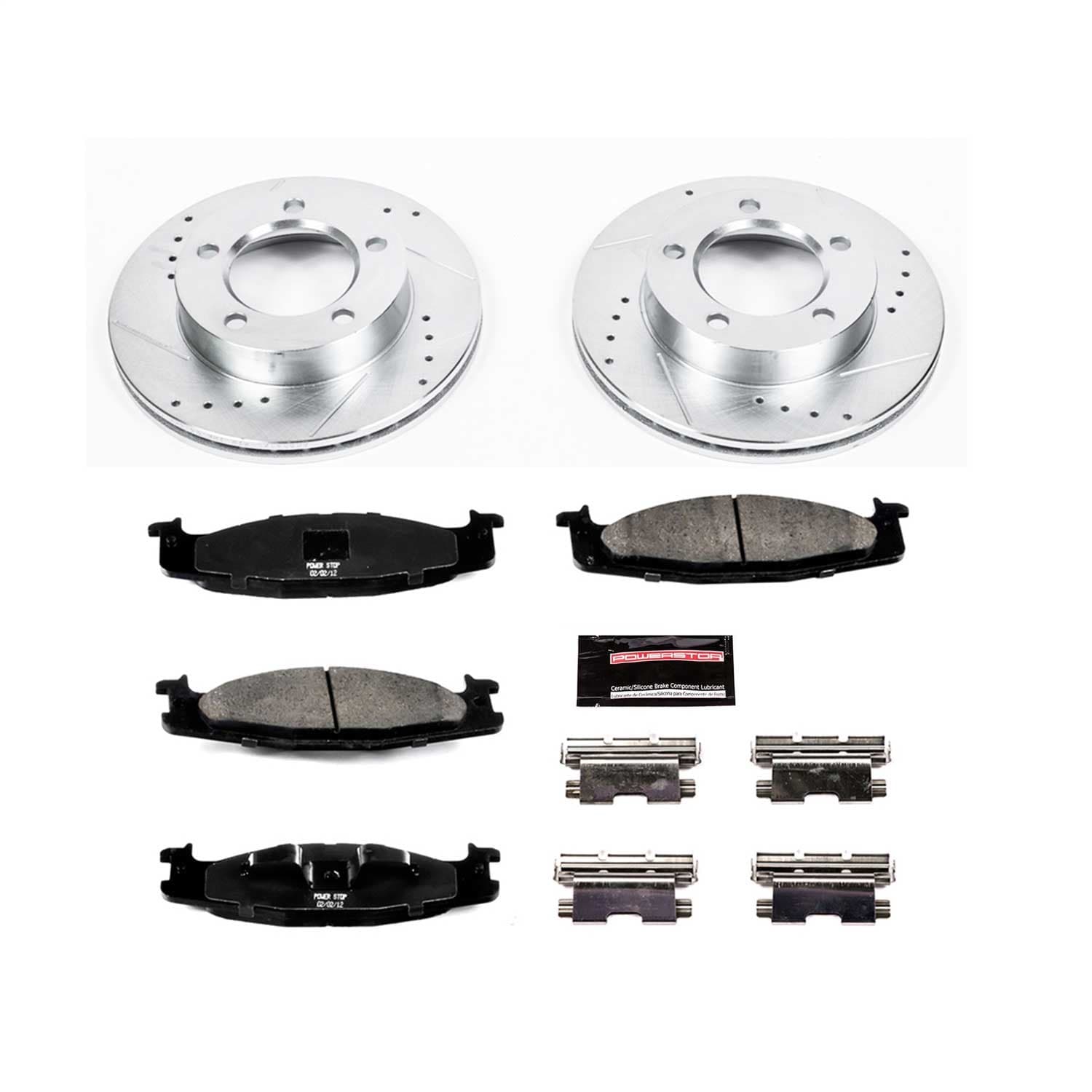 Power Stop - K5067 - Front - Disc Brake Pad and Rotor Kit image 1