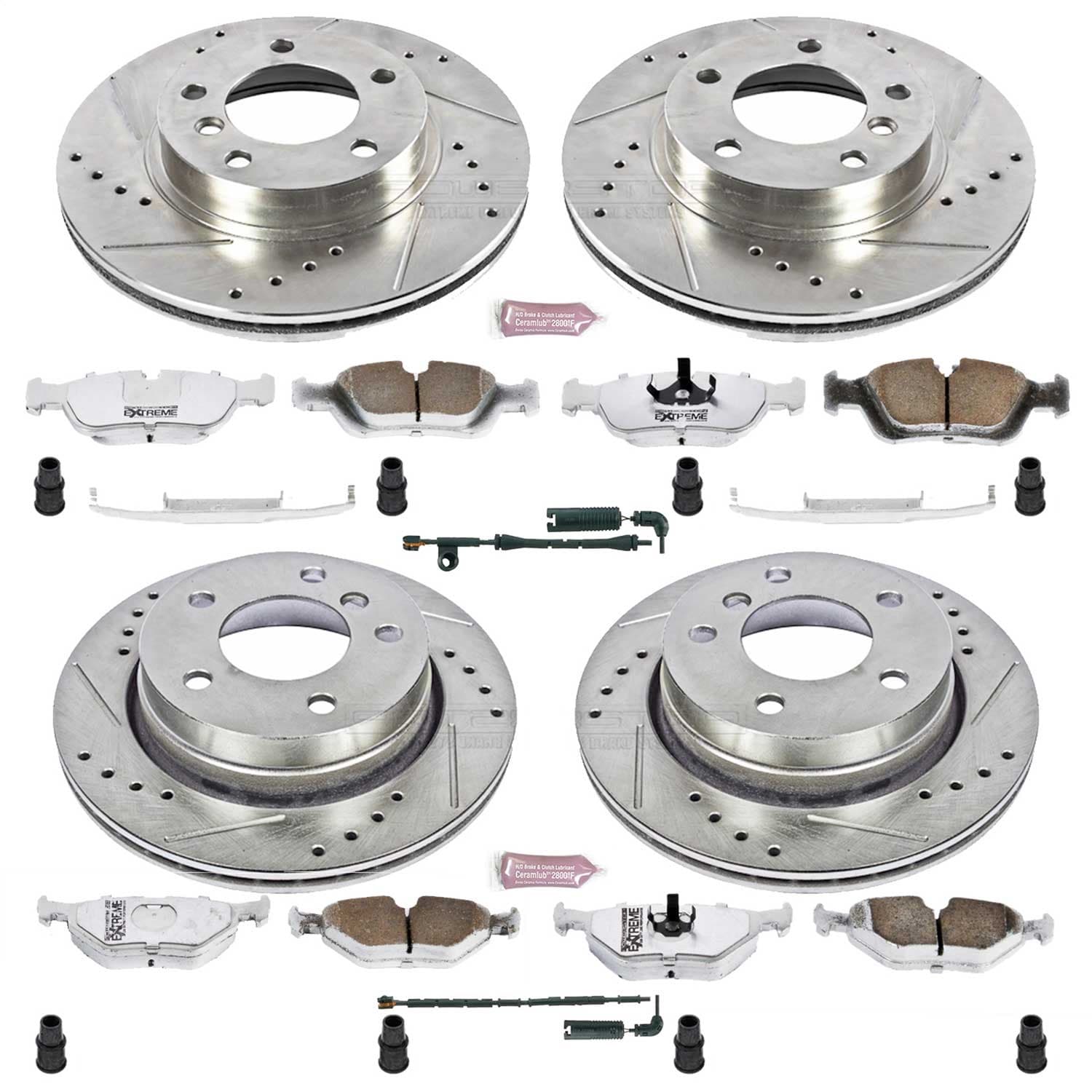 Power Stop - K507-26 - Front and Rear - Disc Brake Pad and Rotor Kit image 1