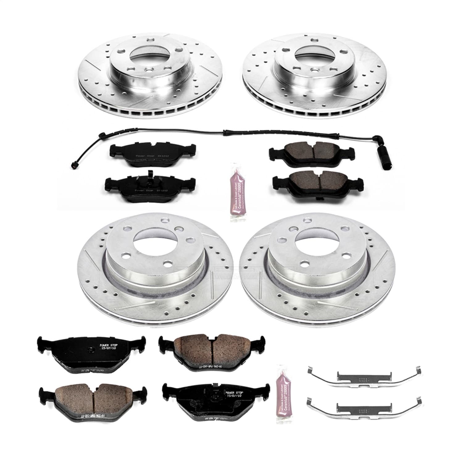 Power Stop - K507 - Front and Rear - Disc Brake Pad and Rotor Kit image 1