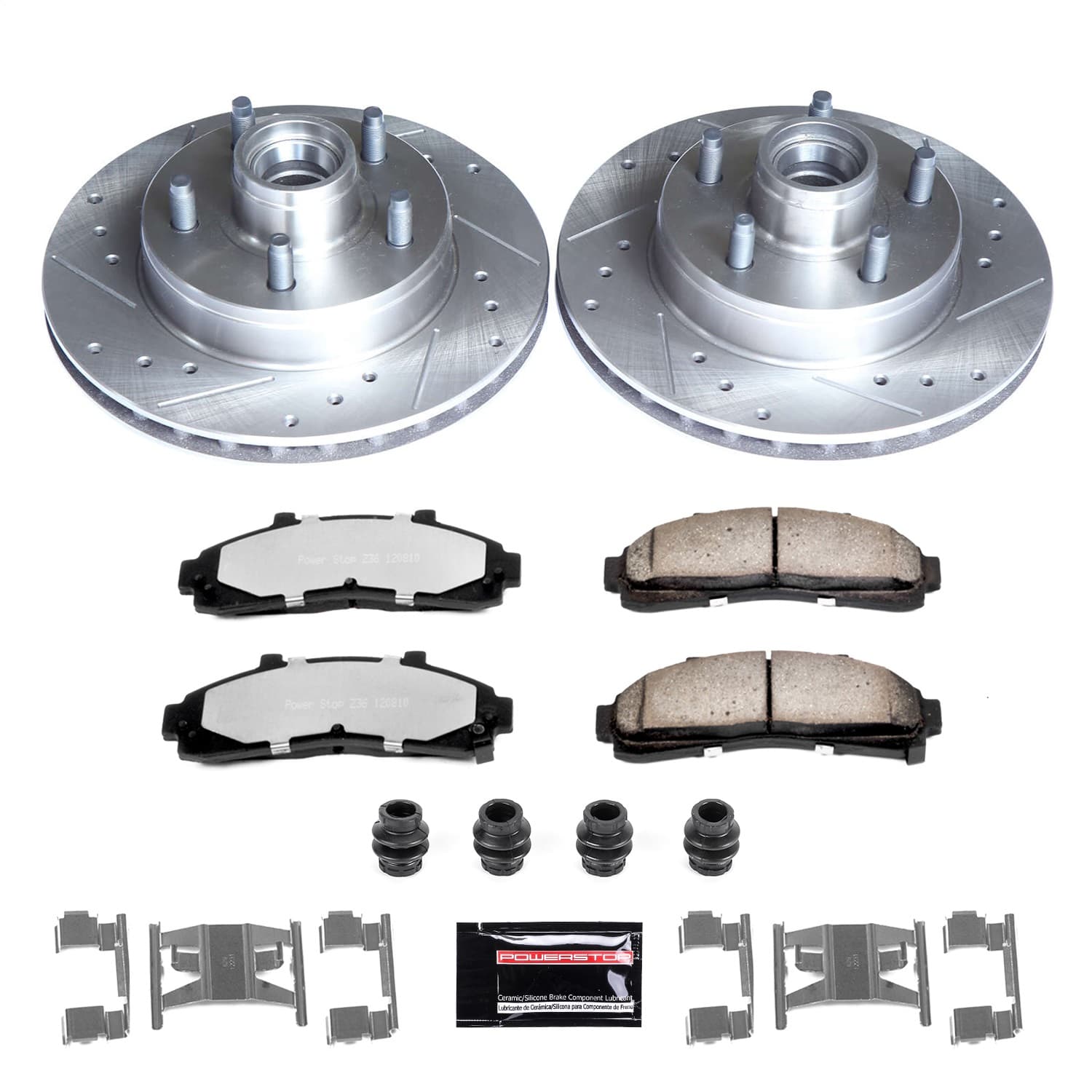 Power Stop - K5079-36 - Front - Disc Brake Pad and Rotor Kit image 1