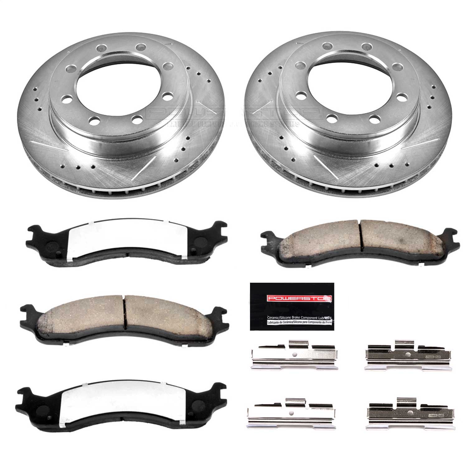 Power Stop - K5089-36 - Front - Disc Brake Pad and Rotor Kit image 1