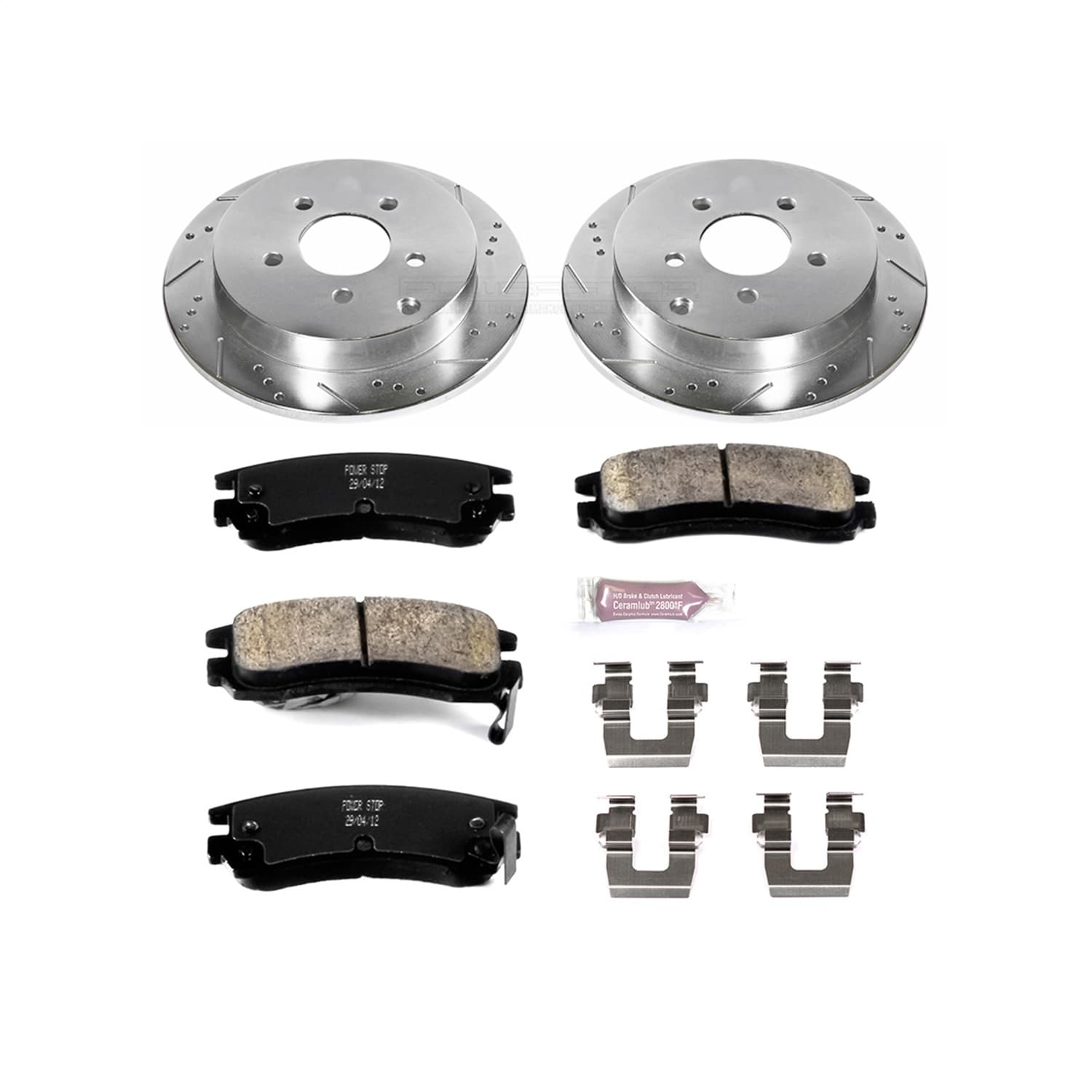 Power Stop - K5135 - Rear - Disc Brake Pad and Rotor Kit image 1