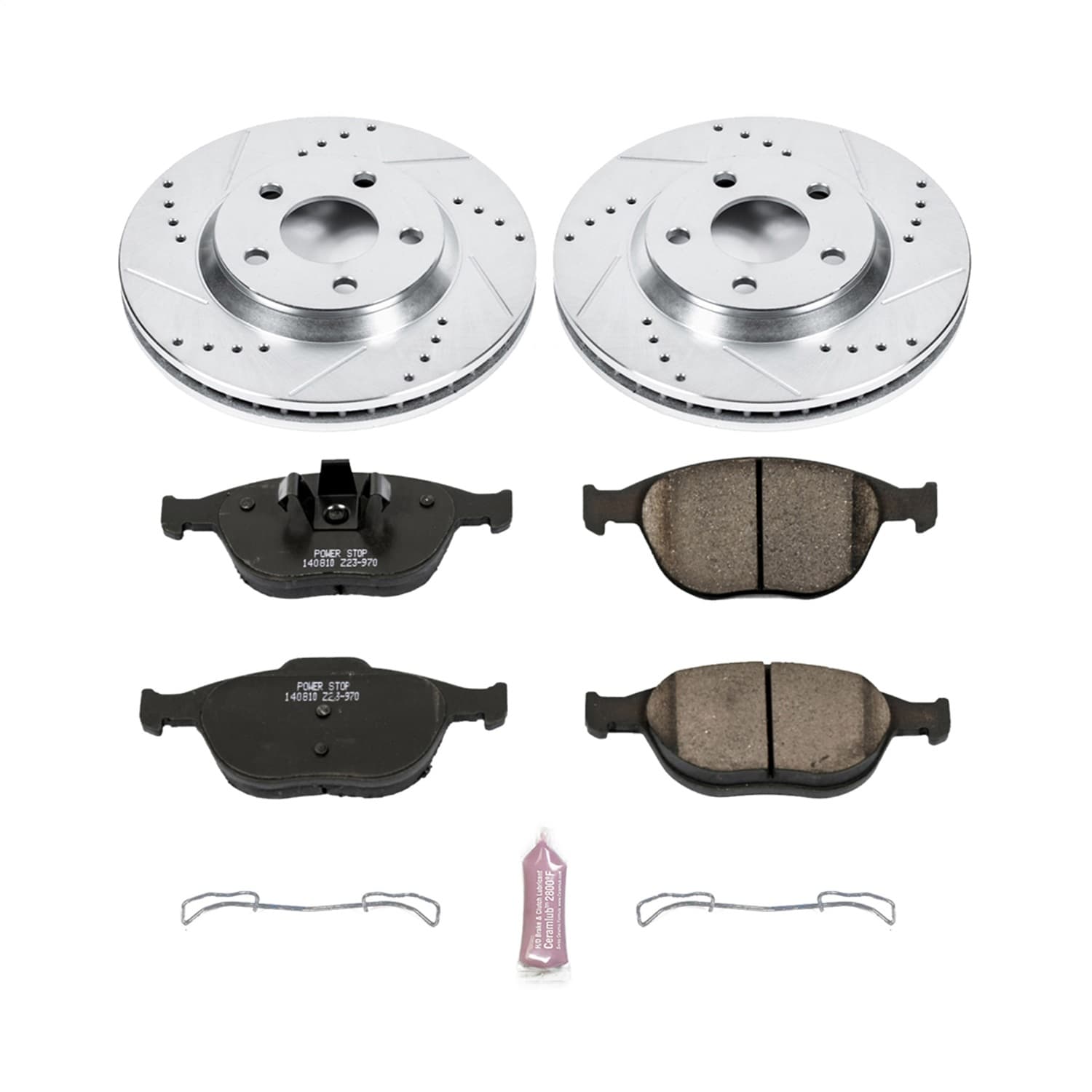 Power Stop - K5137 - Front - Disc Brake Pad and Rotor Kit image 1