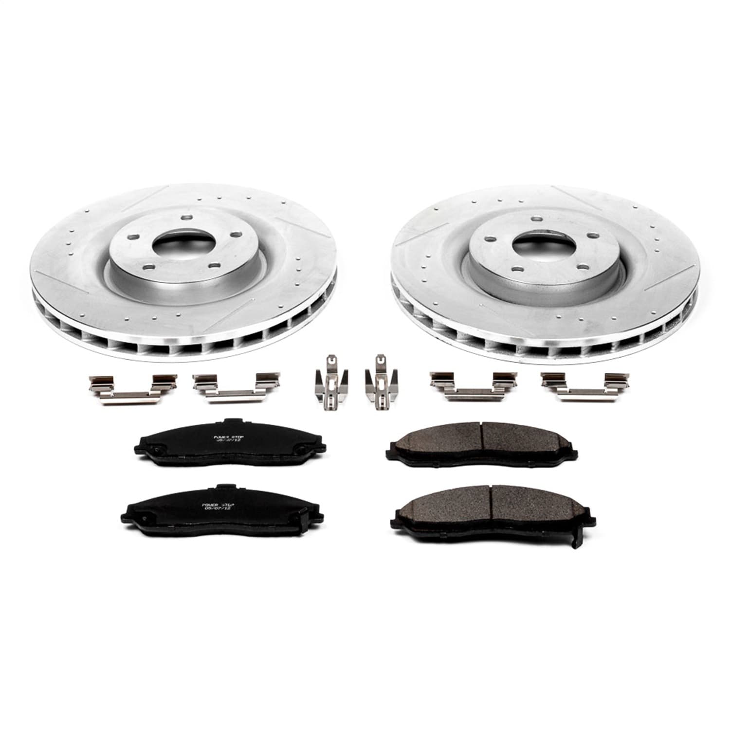 Power Stop - K5158 - Front - Disc Brake Pad and Rotor Kit image 1