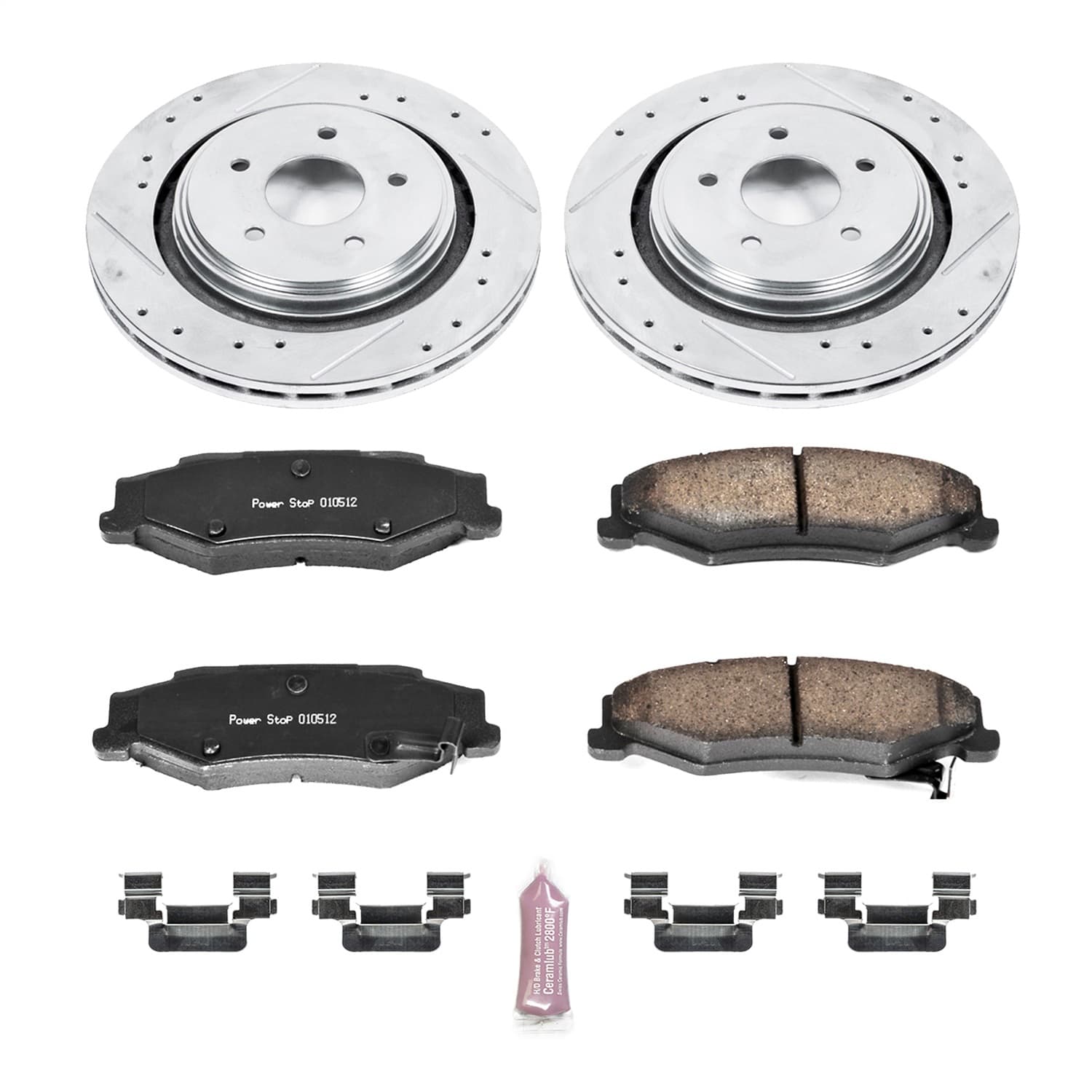 Power Stop - K5159 - Rear - Disc Brake Pad and Rotor Kit image 1