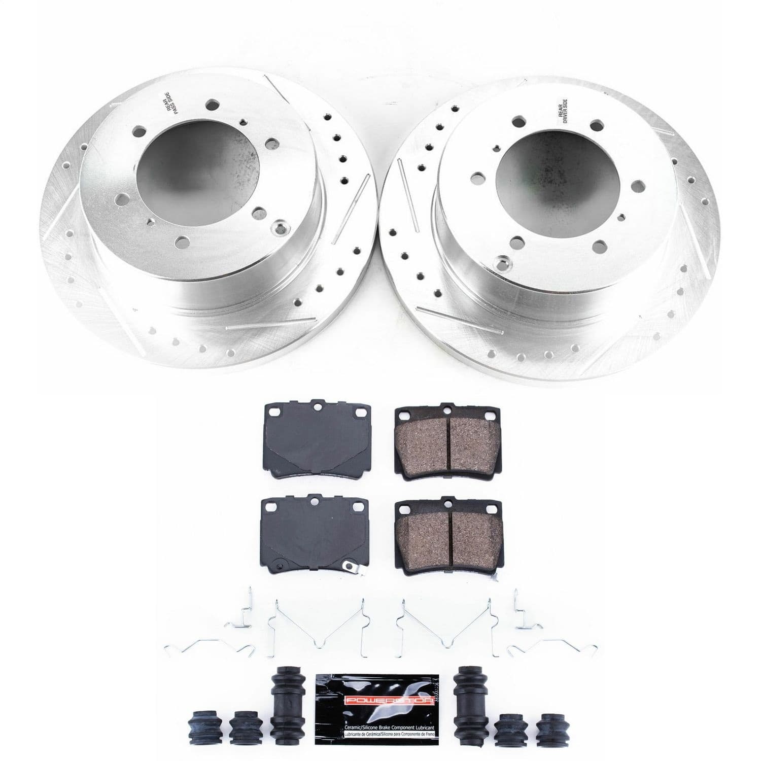 Power Stop - K5160 - Rear - Disc Brake Pad and Rotor Kit image 1