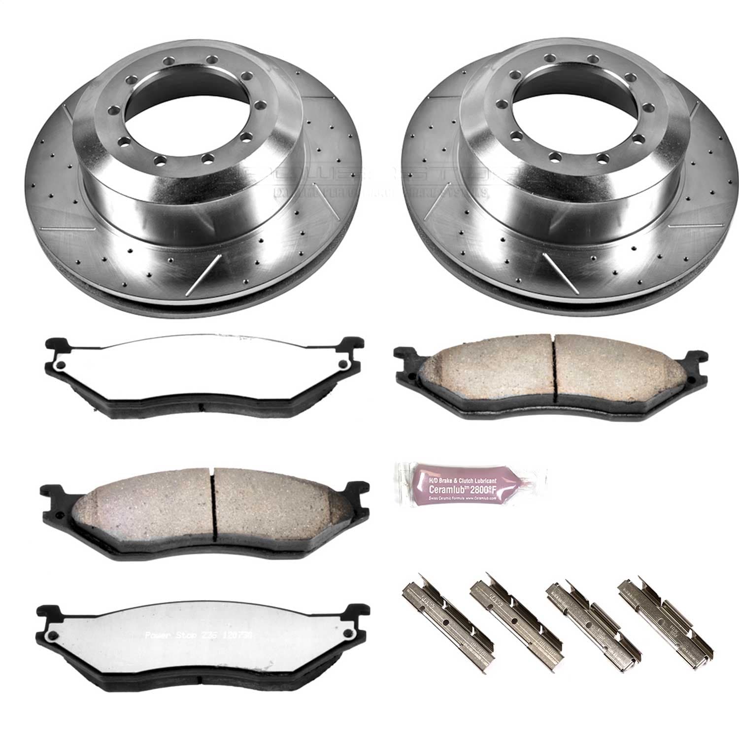 Power Stop - K5184-36 - Rear - Disc Brake Pad and Rotor Kit image 1