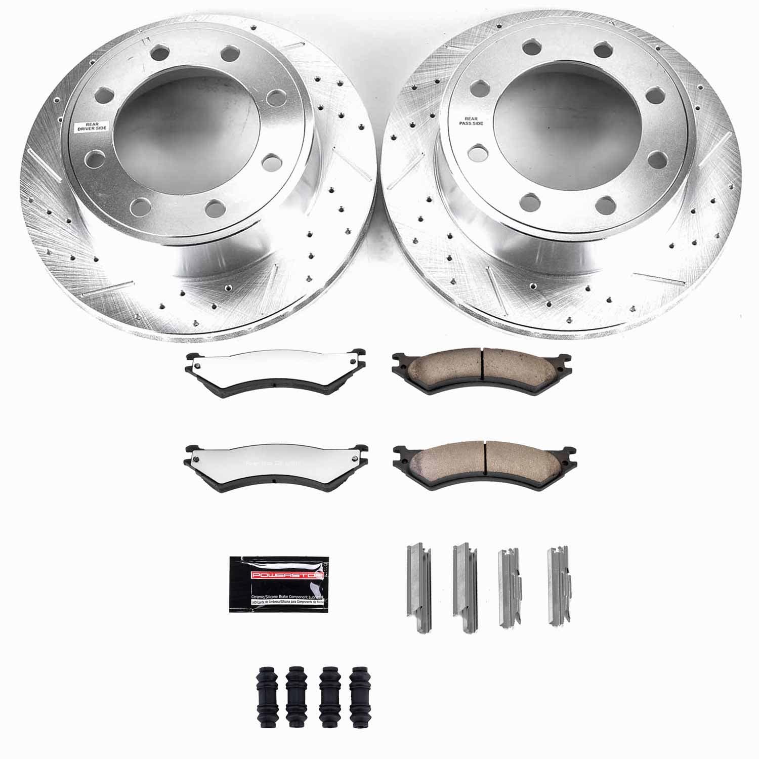 Power Stop - K5203-36 - Rear - Disc Brake Pad and Rotor Kit image 1
