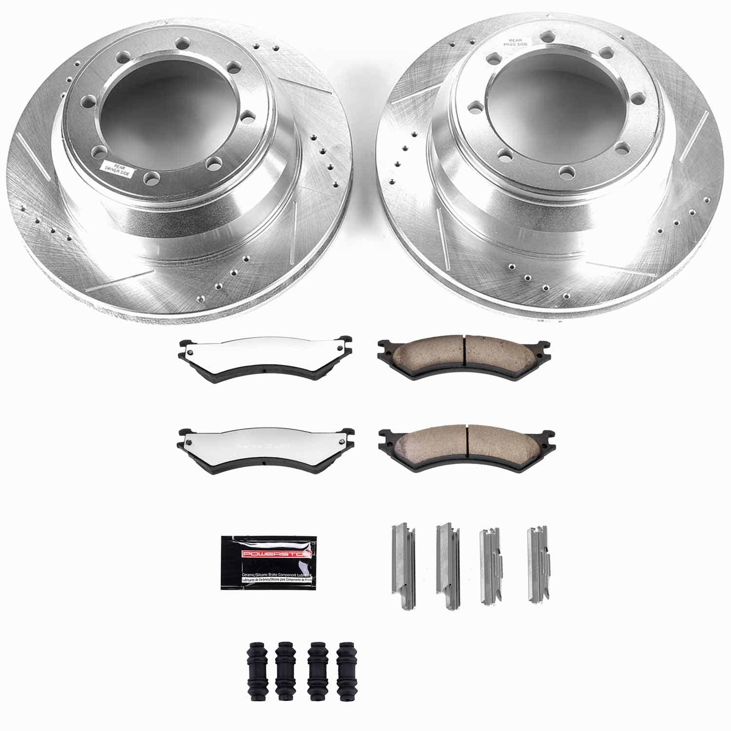 Power Stop - K5204-36 - Rear - Disc Brake Pad and Rotor Kit image 1