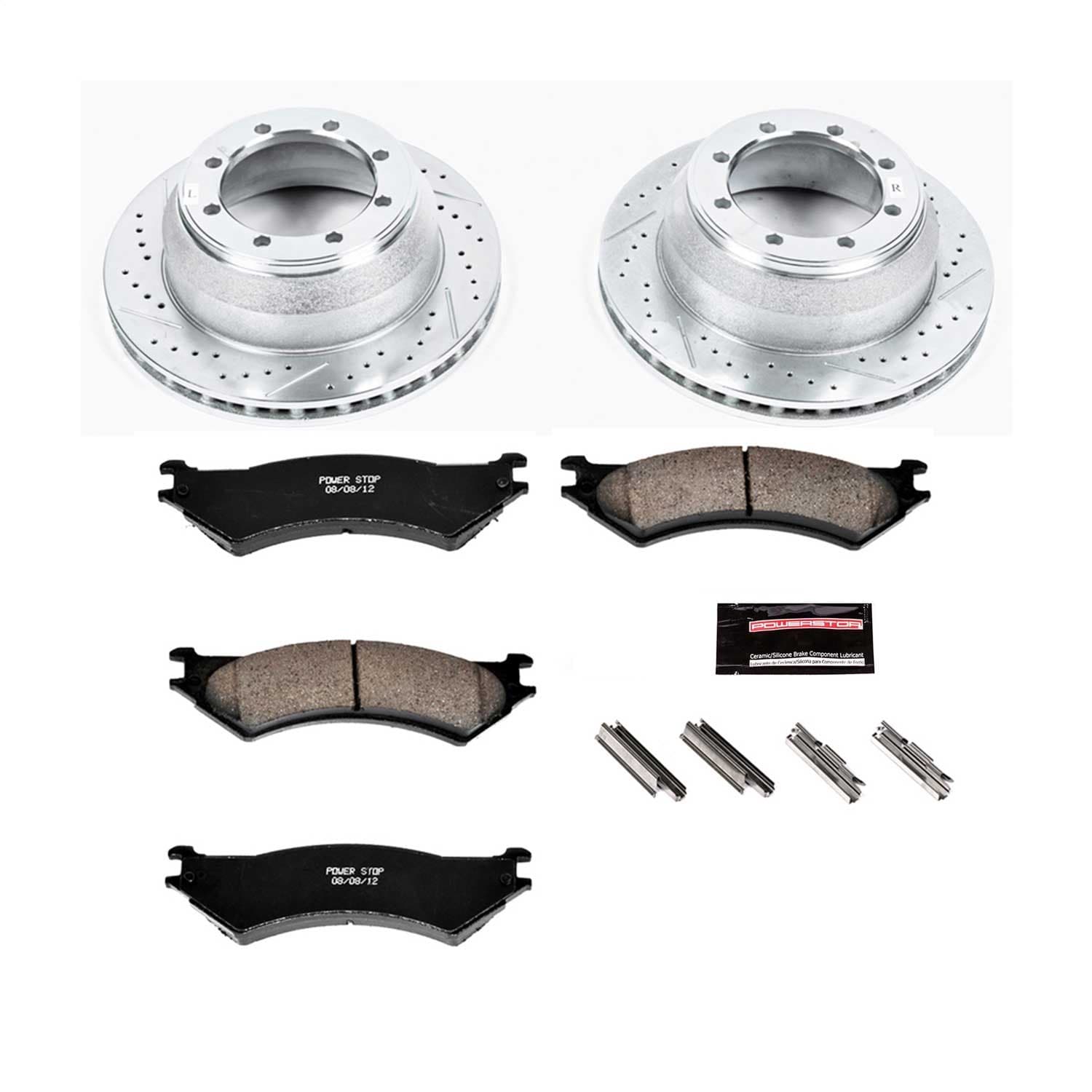 Power Stop - K5204 - Rear - Disc Brake Pad and Rotor Kit image 1