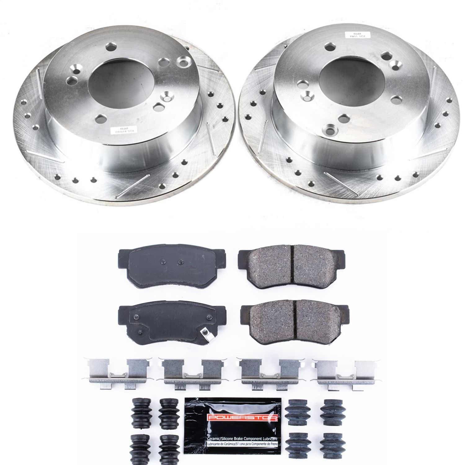Power Stop - K5214 - Rear - Disc Brake Pad and Rotor Kit image 1