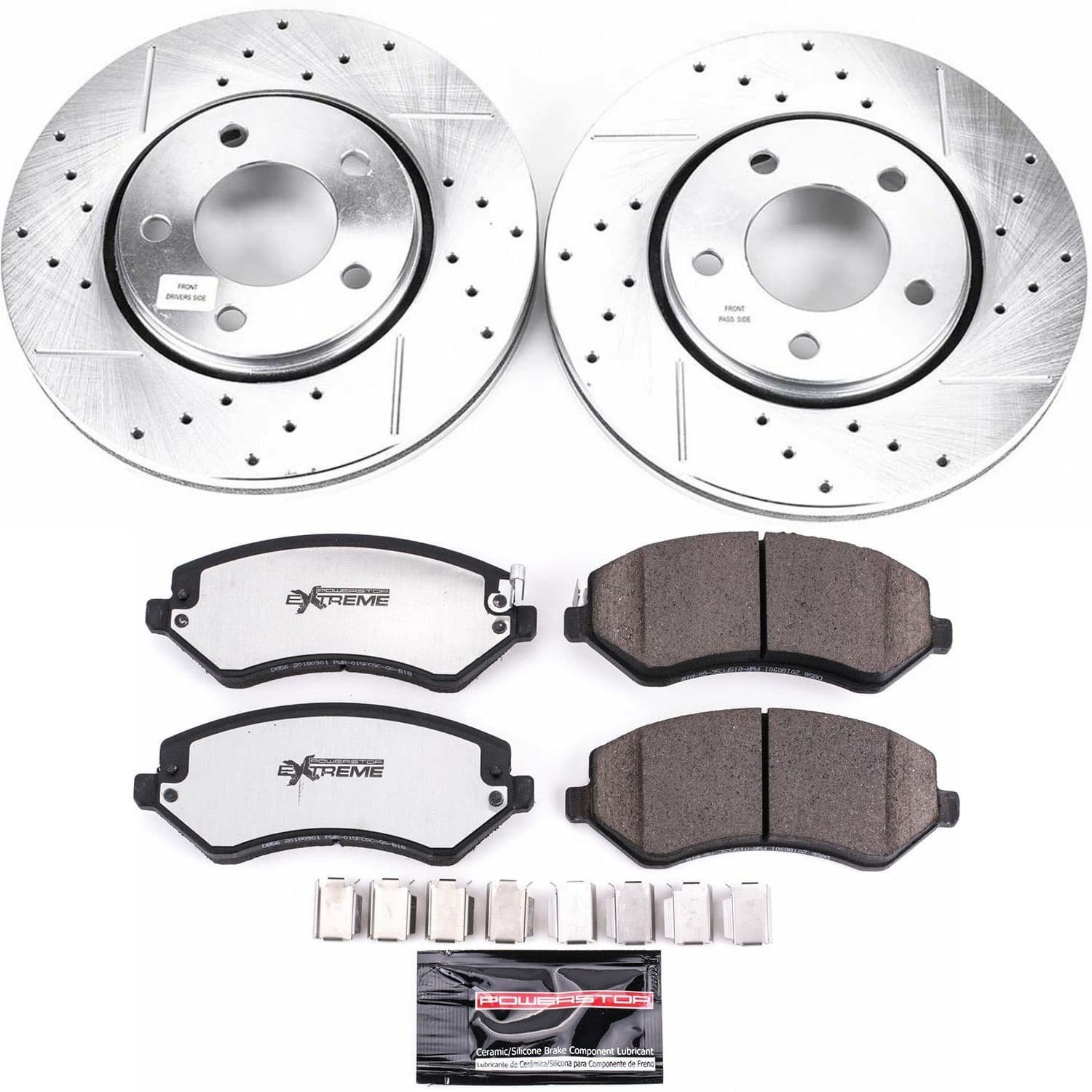 Power Stop - K5244-36 - Front - Disc Brake Pad and Rotor Kit image 1