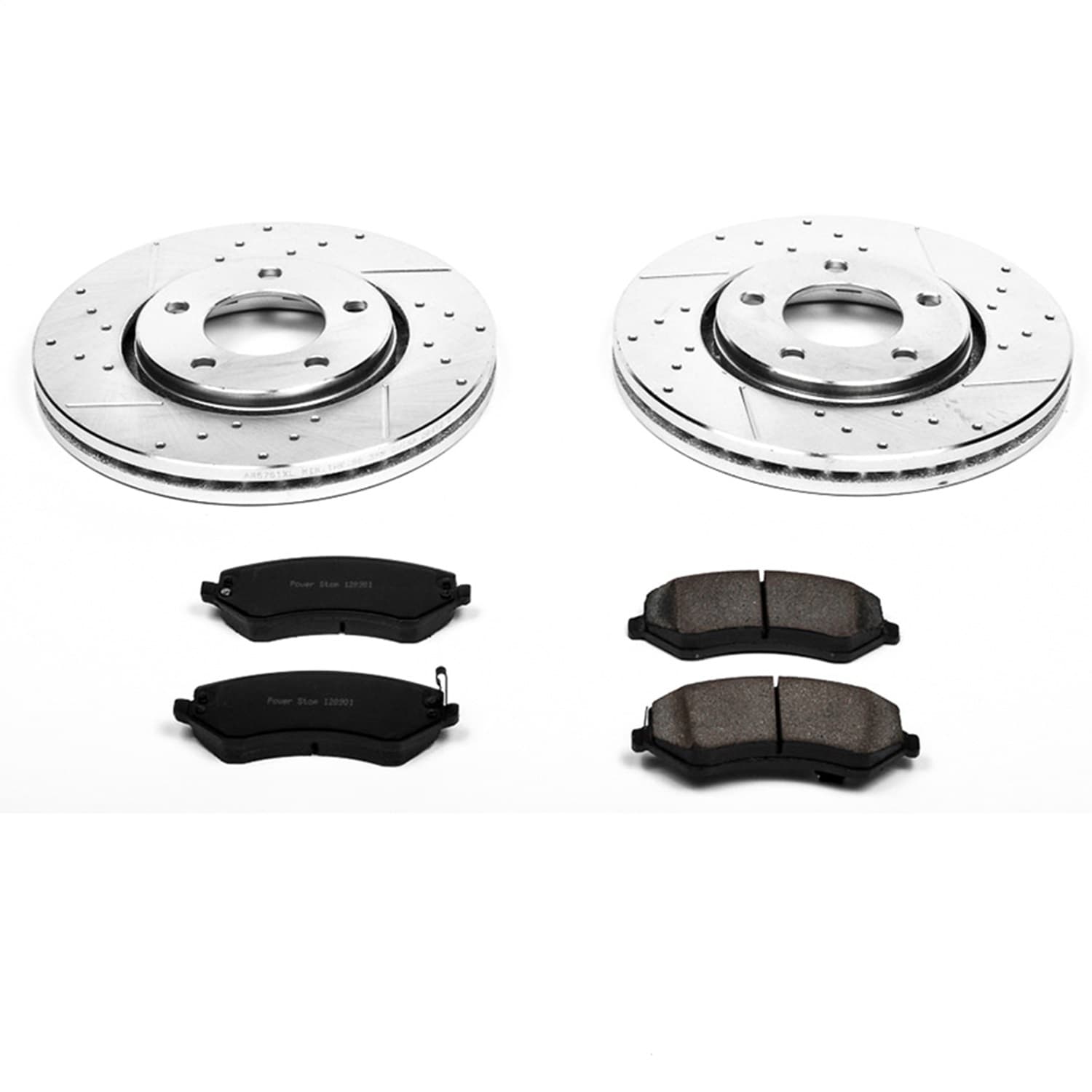 Power Stop - K5244 - Front - Disc Brake Pad and Rotor Kit image 1