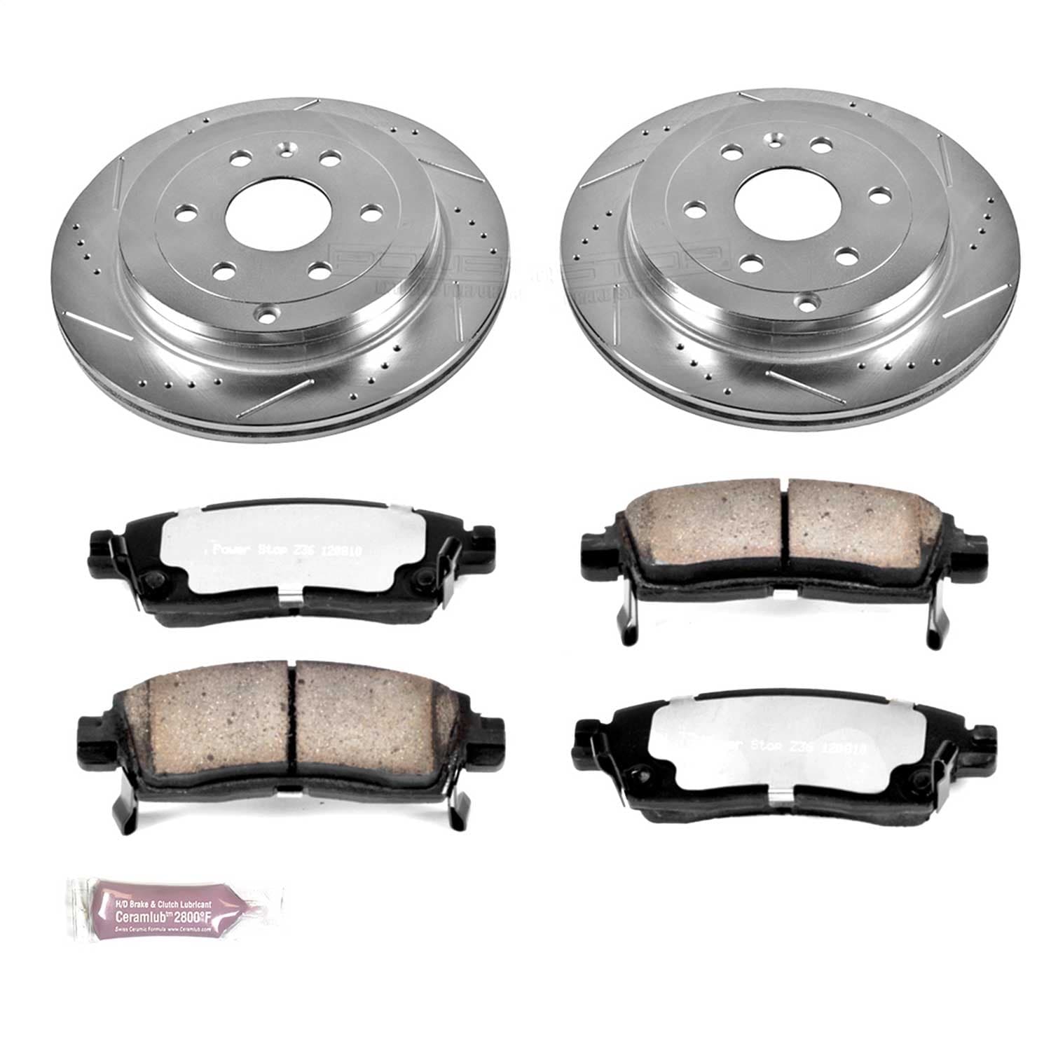 Power Stop - K5262-36 - Rear - Disc Brake Pad and Rotor Kit image 1