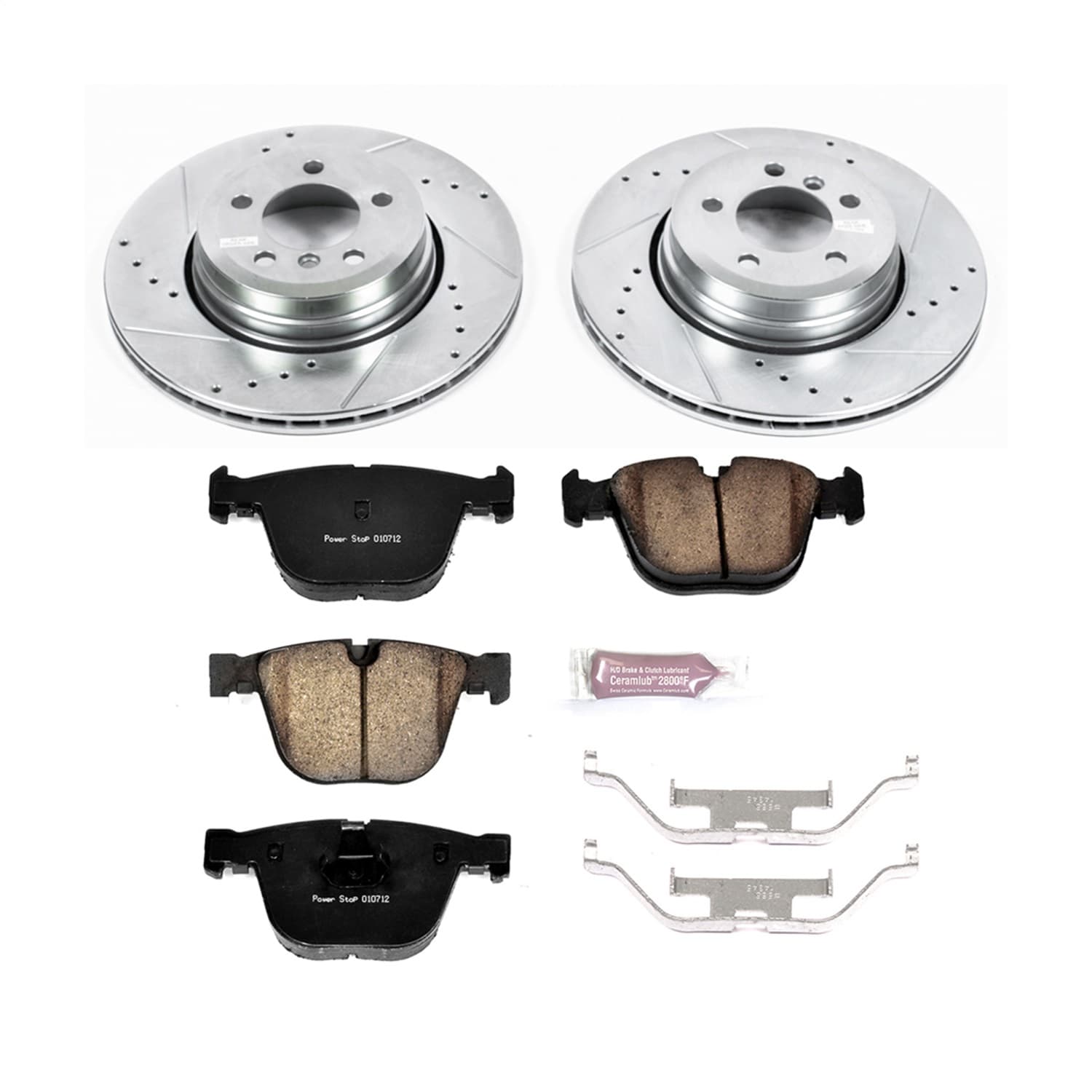 Power Stop - K5283 - Rear - Disc Brake Pad and Rotor Kit image 1