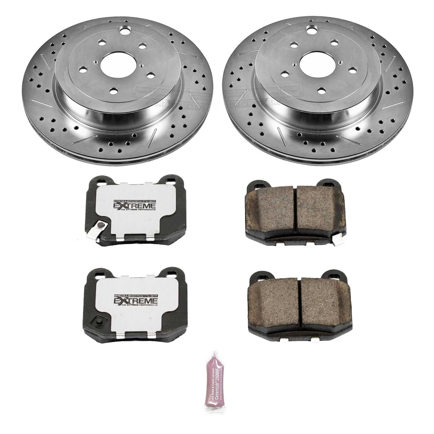 Power Stop - K5305-26 - Rear - Disc Brake Pad and Rotor Kit image 1