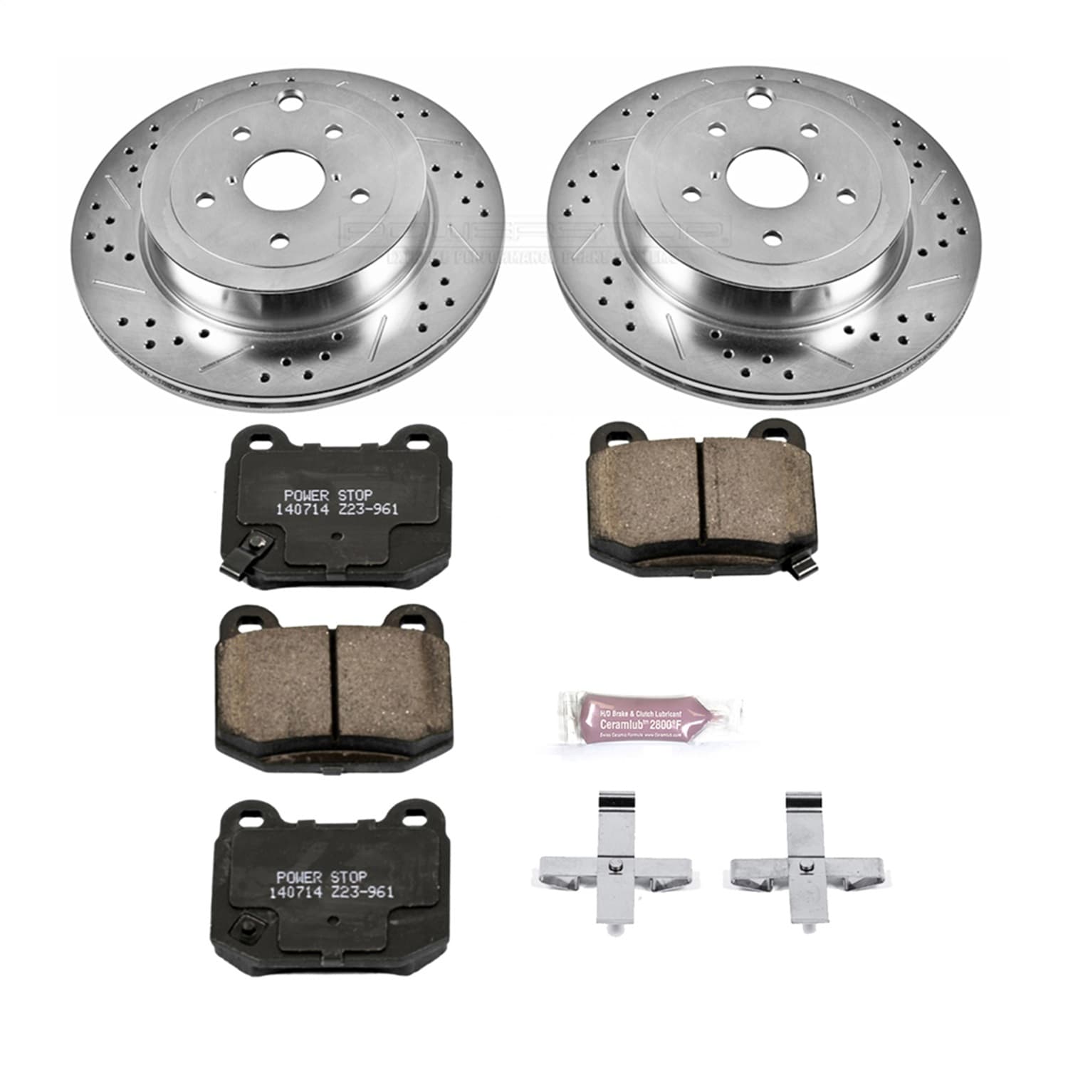 Power Stop - K5305 - Rear - Disc Brake Pad and Rotor Kit image 1