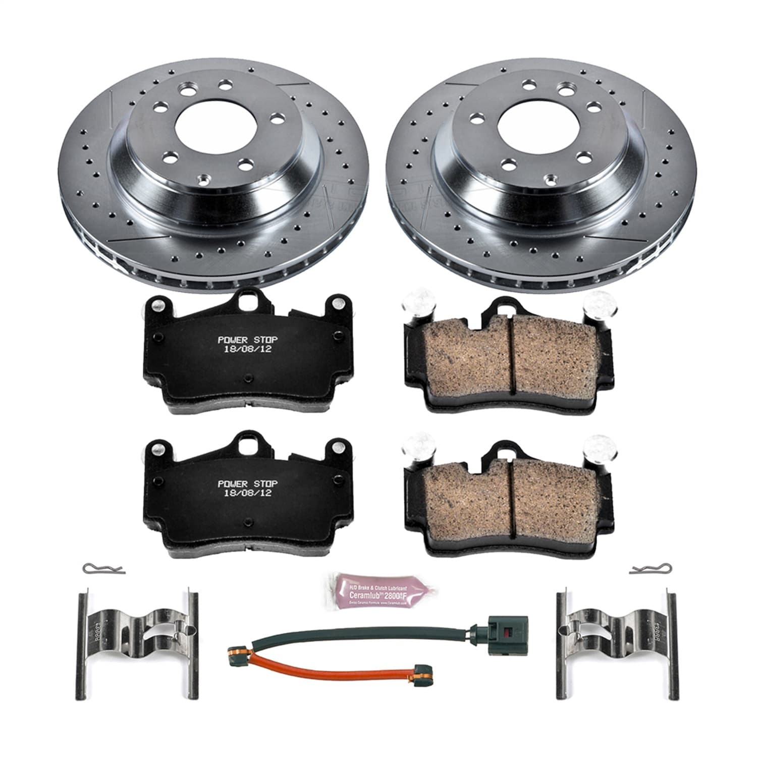 Power Stop - K5312 - Rear - Disc Brake Pad and Rotor Kit image 1