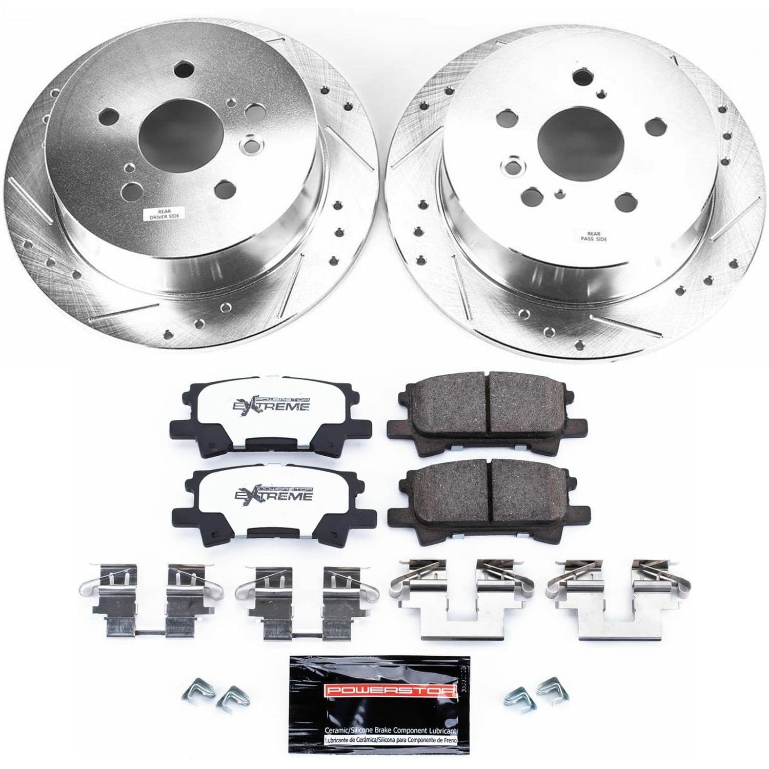 Power Stop - K5333-36 - Rear - Disc Brake Pad and Rotor Kit image 1