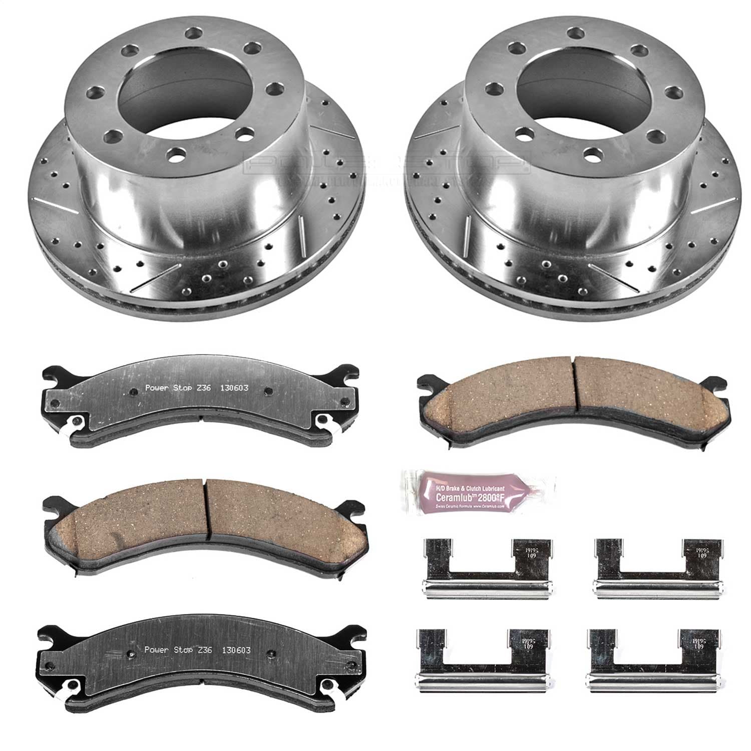 Power Stop - K5337-36 - Rear - Disc Brake Pad and Rotor Kit image 1